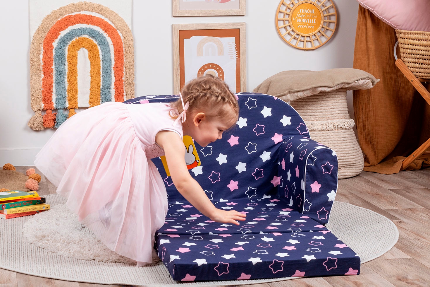 Knorrtoys® Sofa »Star, blue pink«, für Kinder; Made in Europe