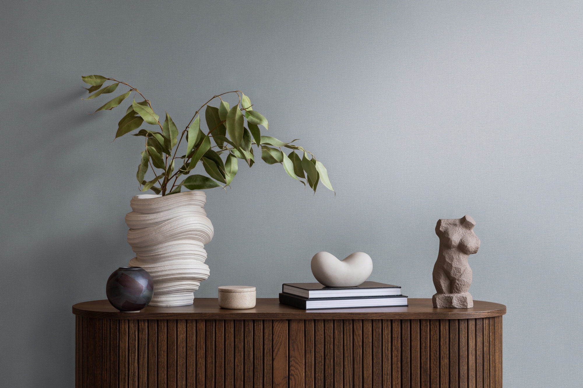 A.S. Création Vliestapete »Pure Elegance einfarbige Tapete Unitapete Strukturtapete Landhaus« matt strukturiert Vliestapete Uni für Schlafzimmer Küche Wohnzimmer Einfarbig Design