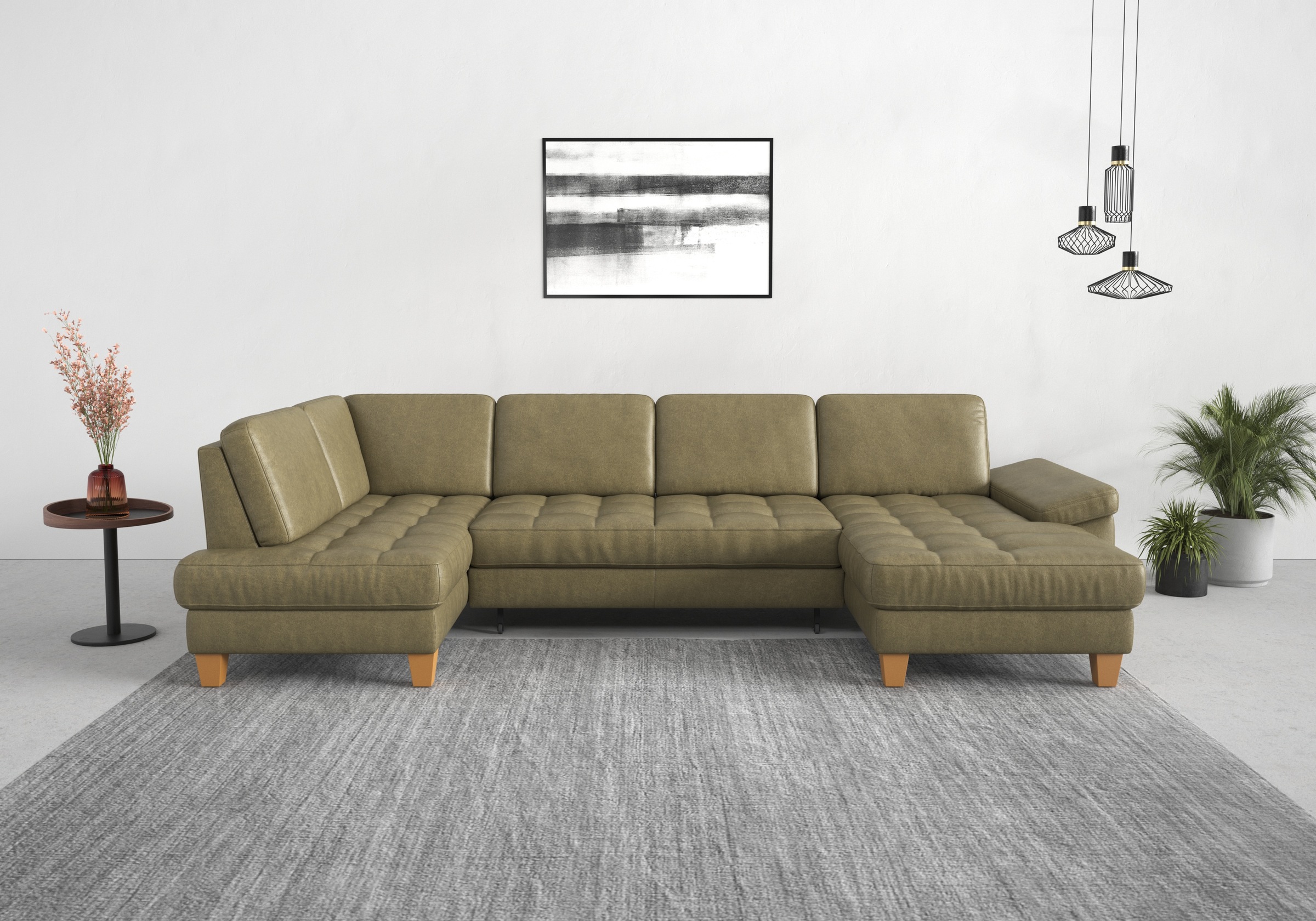 sit&more Wohnlandschaft »Westham U-Form«, wahlweise mit Bettfunktion, Bettkasten, Sitztiefenverstellung