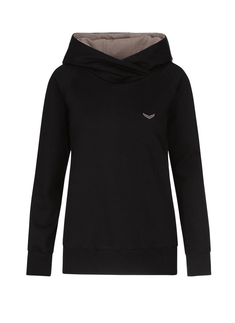 Trigema Sweatshirt »TRIGEMA Modischer Hoodie aus Biobaumwolle (kbA)«