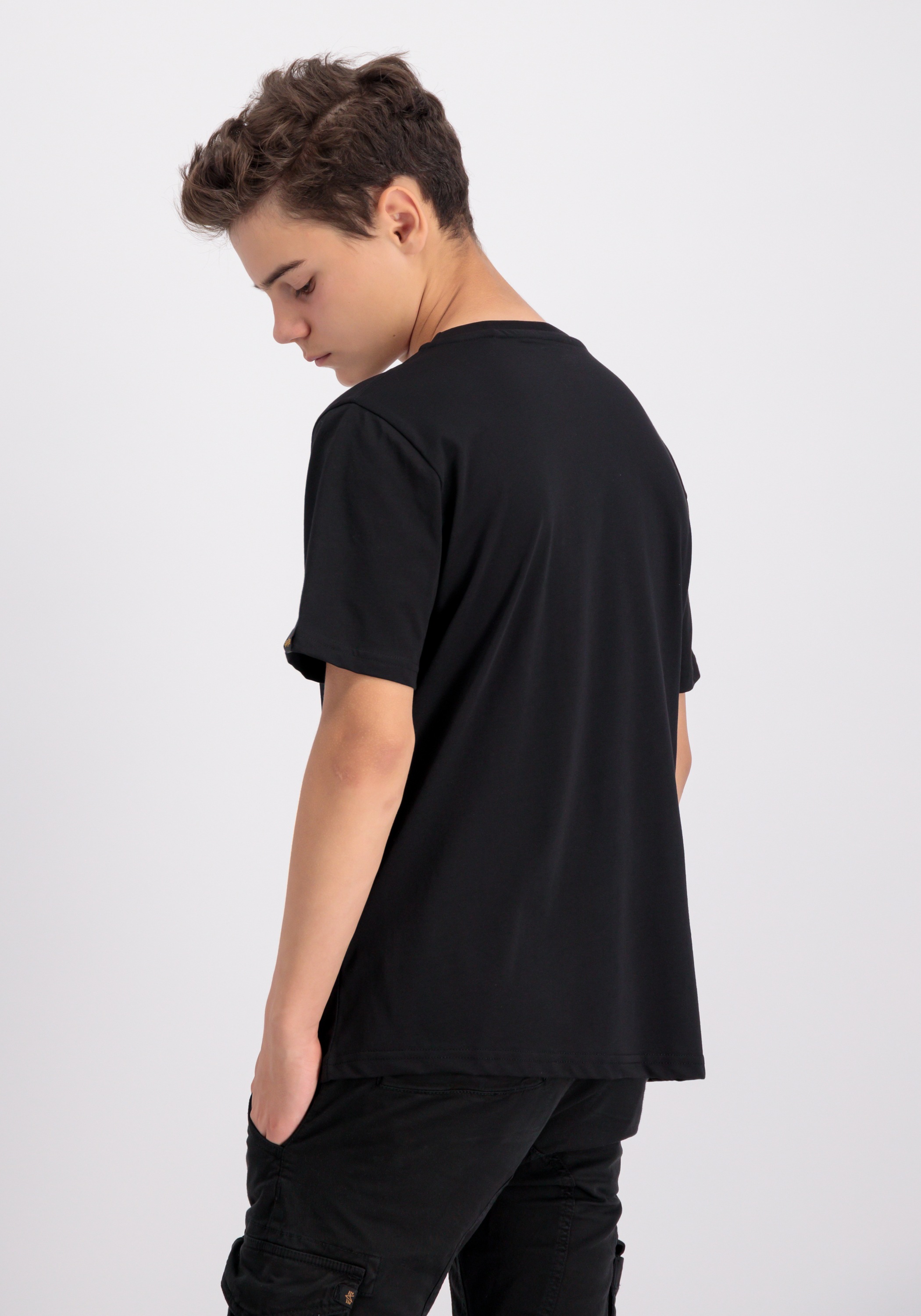Alpha Industries T-Shirt »Alpha Industries Kids - T-Shirts Basic T-Shirt BL K«
