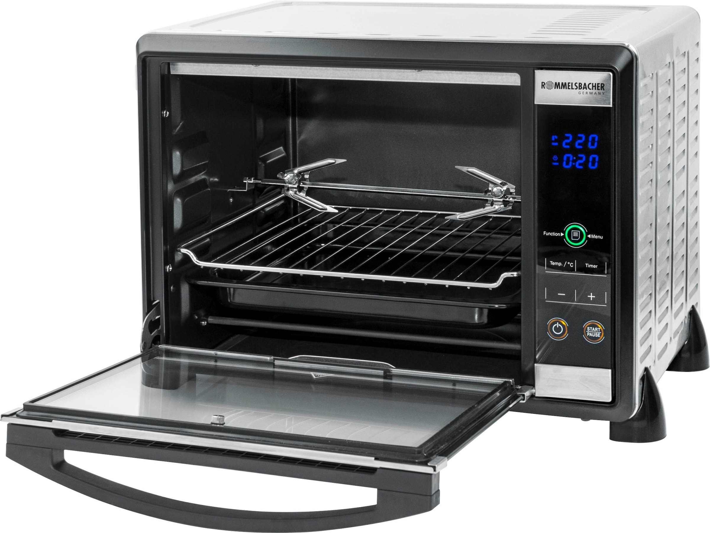 Rommelsbacher, Minibackofen »Elektronik Back Ofen Grill BGE & bestellen Grill 1580/E«, Rechnung auf