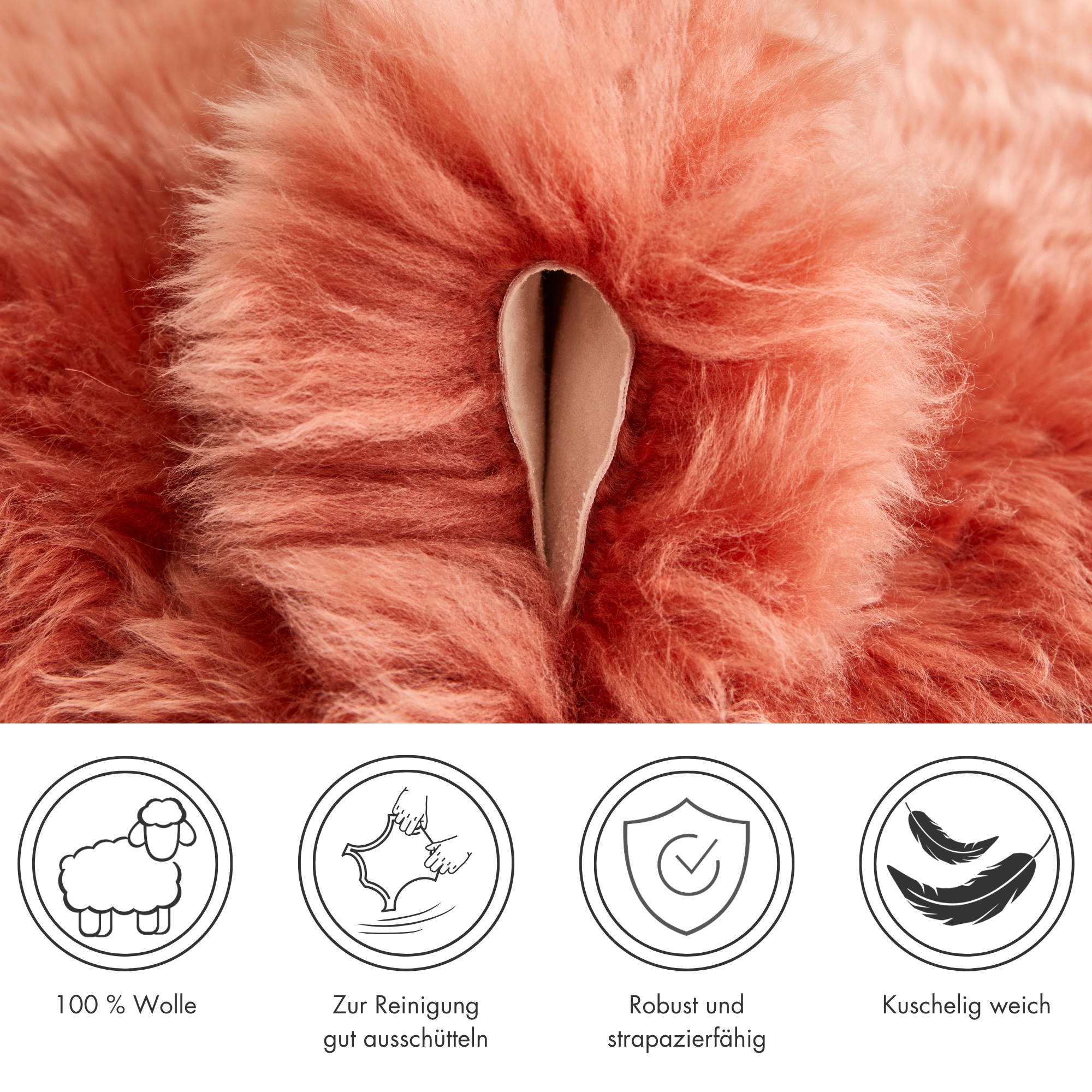 LUXOR living Fellteppich »Schaffell Namika«, fellförmig, 50 mm Höhe, echtes Lammfell, weich & flauschig, große Farbauswahl, in 2 Größen
