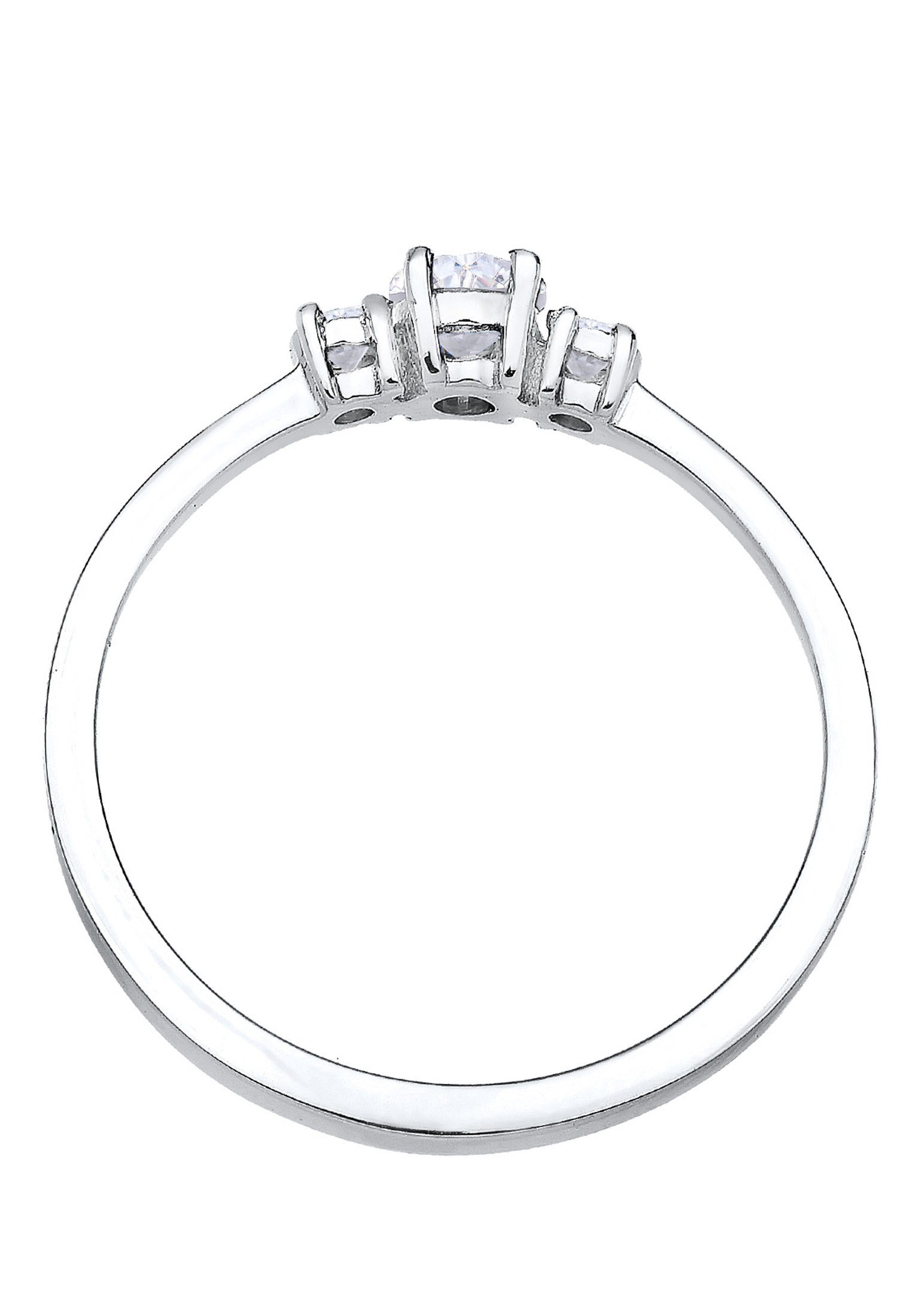 Elli Fingerring »Verlobungsring Zirkonia 925 Silber«
