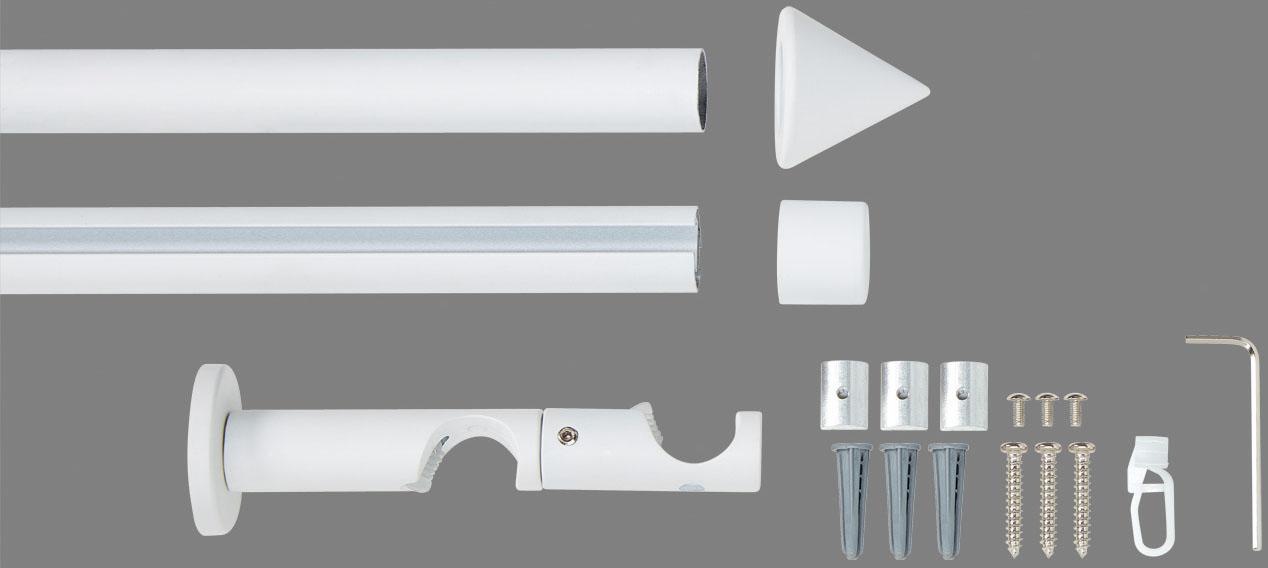 Good Life Kombi-Vorhangstange »Punta« Ø 20 mm 2 läufig-läufig Fixmaß günstig online kaufen