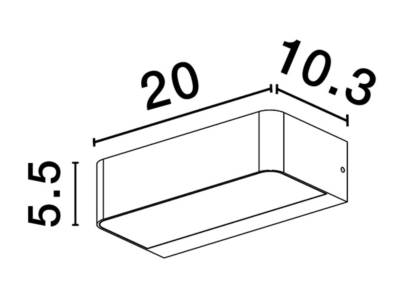 Nova Luce Außen-Wandleuchte »VIDENO« LED-Modul 1 Stk. Warmweiß
