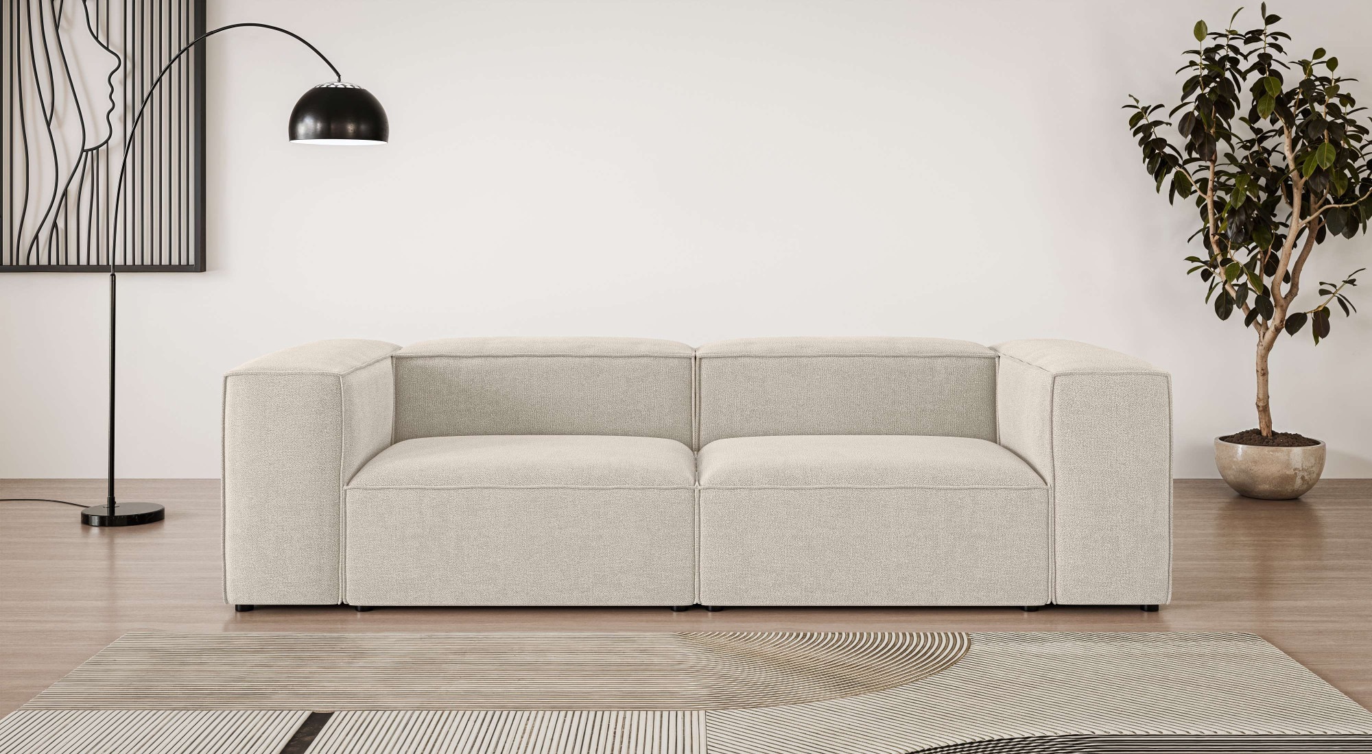 INOSIGN Big-Sofa »HAILY Modularsofa, Maße B/T/H: 260/100/72 cm«, als Modul günstig online kaufen