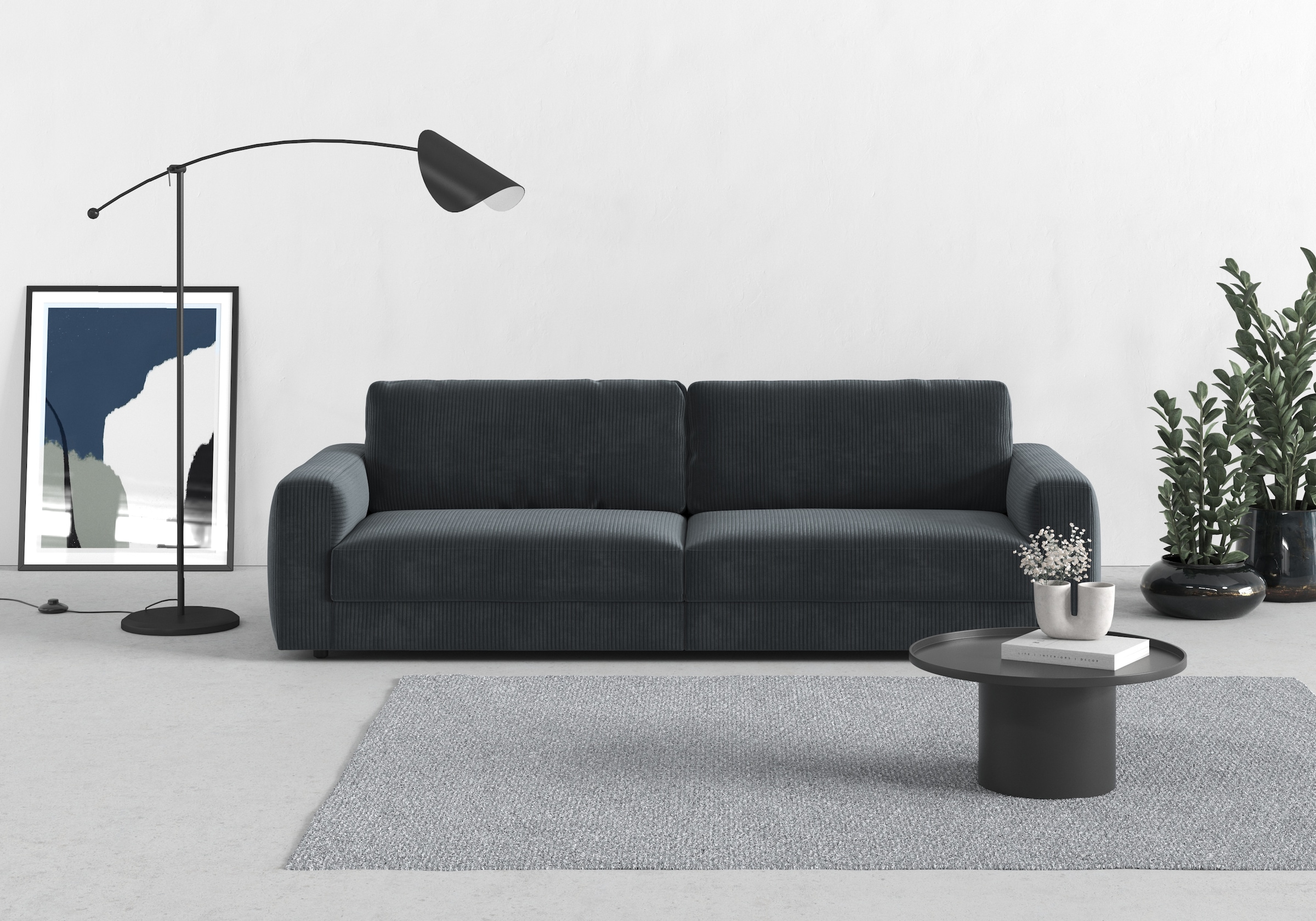TRENDMANUFAKTUR Big-Sofa »Bourbon« extra tiefe Sitzfläche, wahlweise mit Si günstig online kaufen