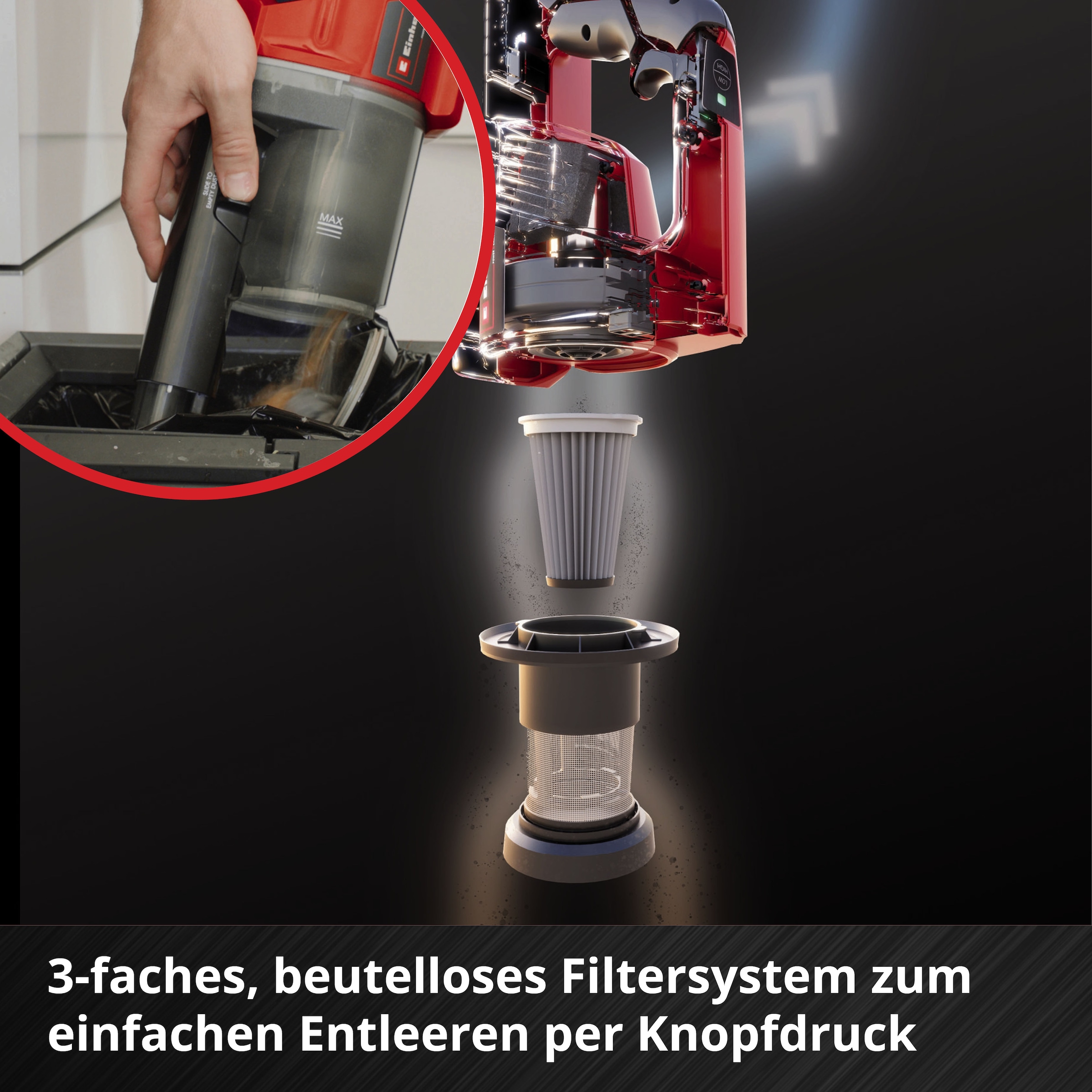 Einhell Akku-Hand-und Stielstaubsauger »TE-SV 18 Li-Solo« ohne Akku und Ladegerät