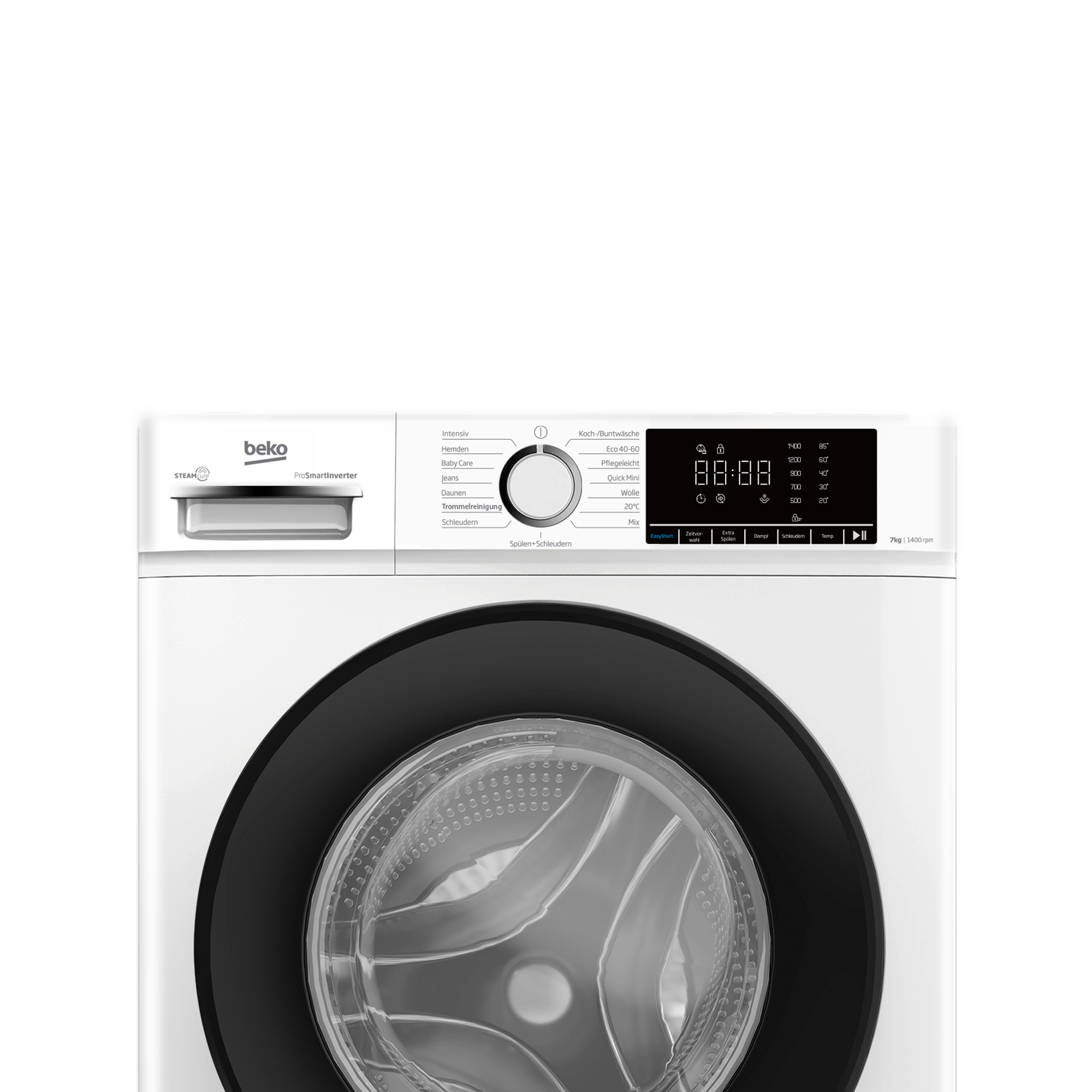 BEKO Waschmaschine »WMOFE741« 7 kg 1400 U/min Dampf gegen Flecken, vergessene Wäsche einfach nachlegen