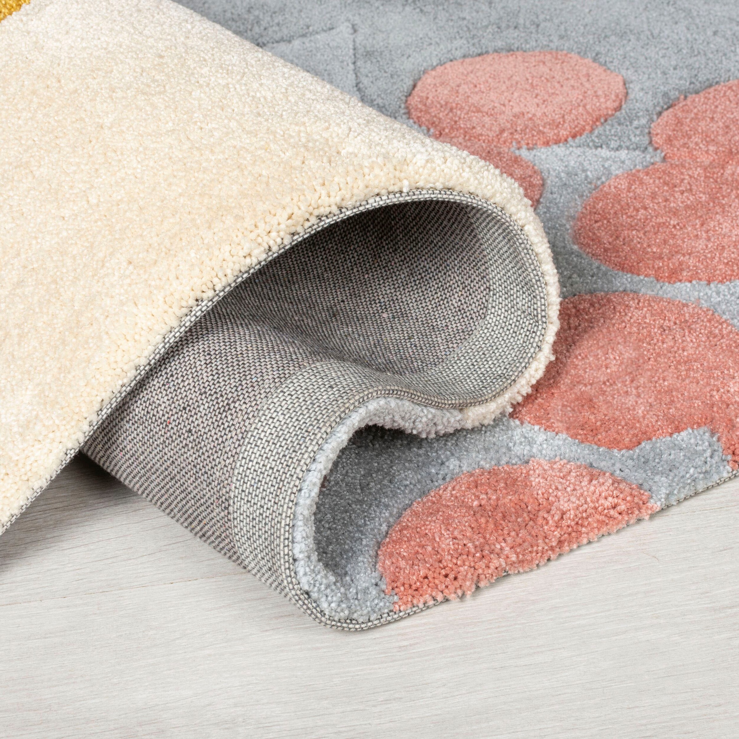 schnell RUGS Teppich FLAIR Hoch-Tief-Effekt, rechteckig, florales fußbodenheizungsgeeignet, mit »Retro und Muster Floral«, bequem bestellen