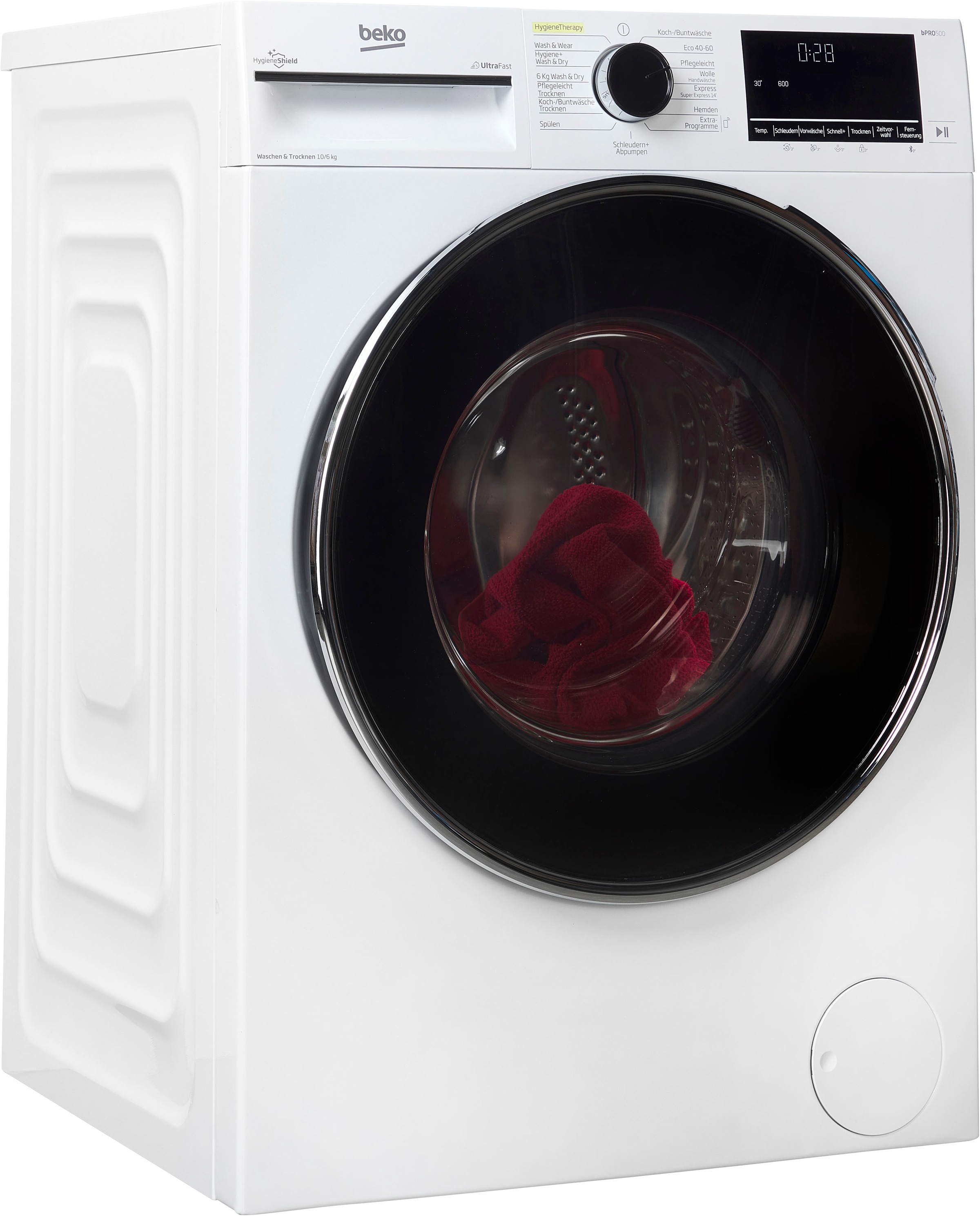 BEKO Waschtrockner »B3DFT510442W« 10 kg /6 kg 76 dB(A) weiß