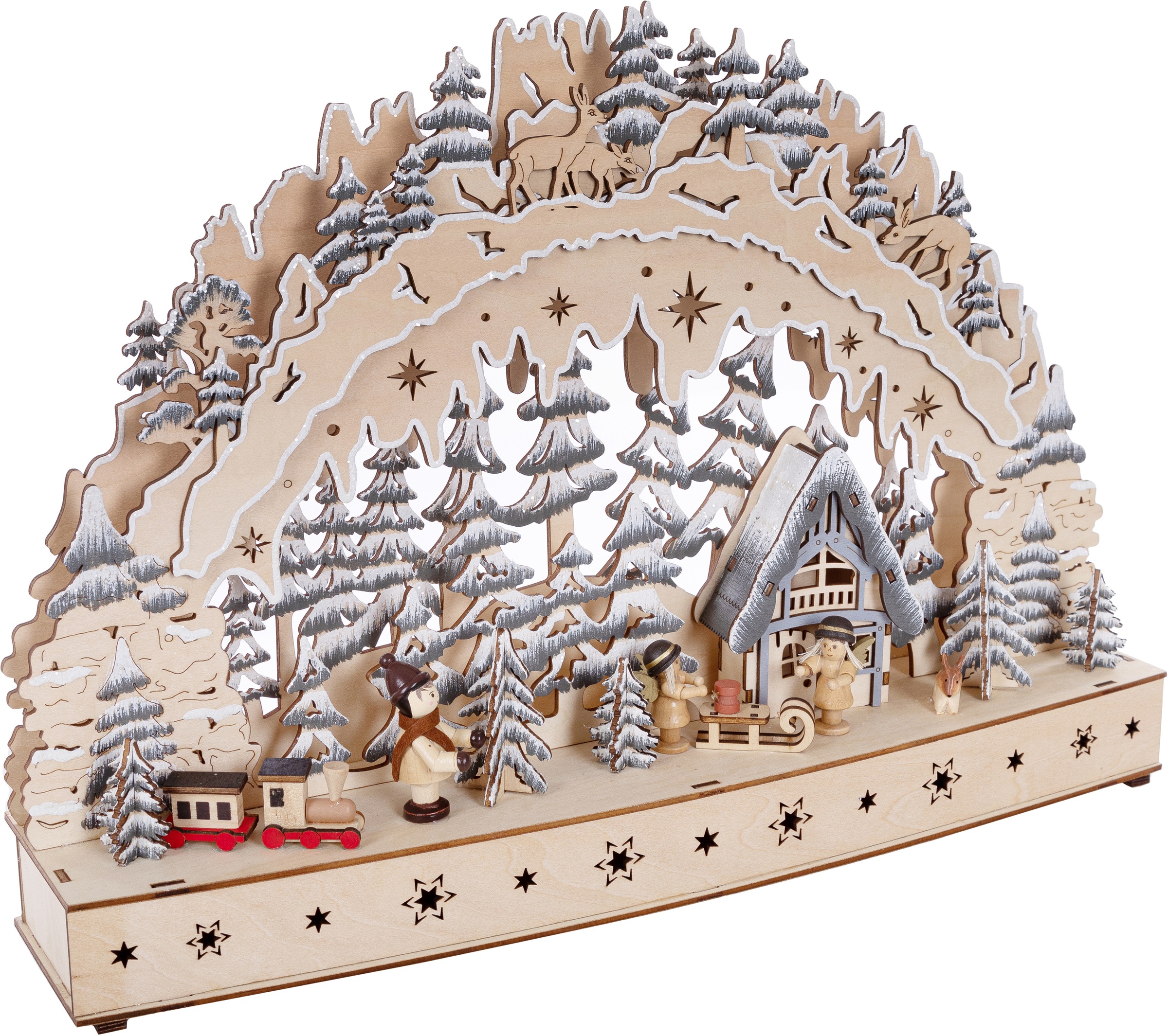 Myflair Möbel & Accessoires LED Schwibbogen »Weihnachtsdeko« 1 Stk. aus Hol günstig online kaufen