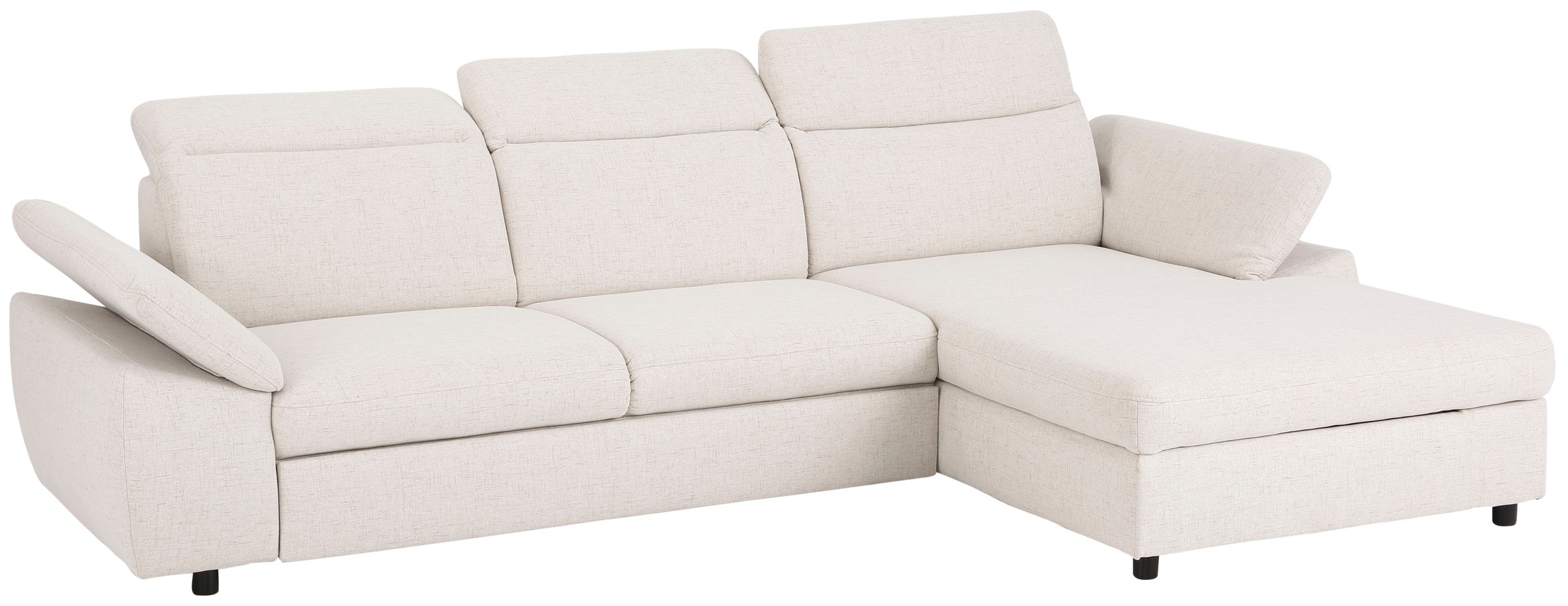Home affaire Ecksofa »Mauritius L-Form«, mit Kopfteil- und Armlehnverstellung, mit Bettfunktion und Bettkasten