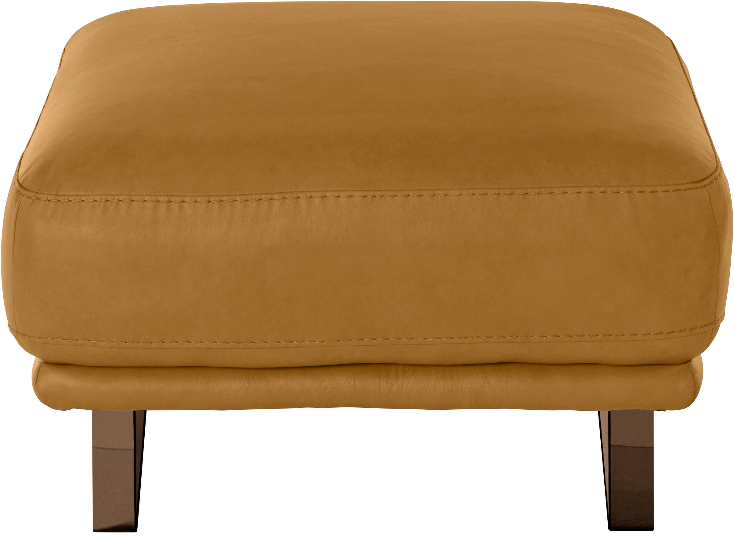 W.SCHILLIG Hocker »montanaa«, mit Metallkufen in Bronze pulverbeschichtet, Breite 71 cm