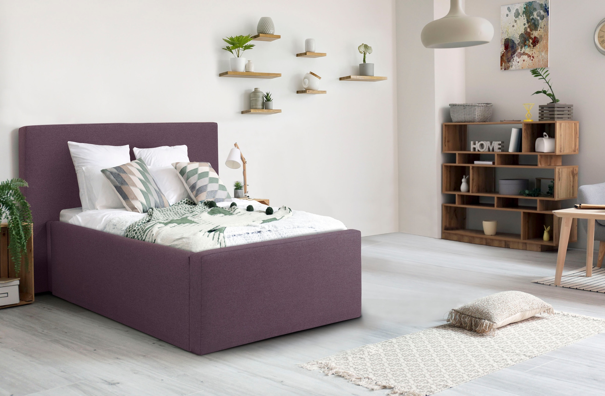 INOSIGN Polsterbett "Dalina" geradliniges Kopfteil, in 5 Breiten, auch in 2 günstig online kaufen