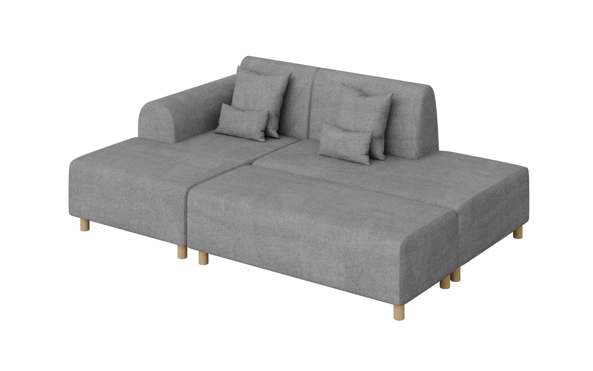 INOSIGN Ecksofa »Suyala«, L-Form mit Hocker
