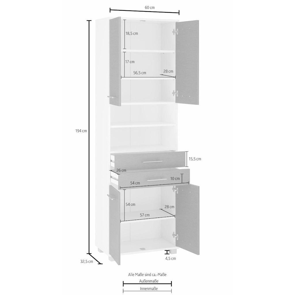 Schildmeyer Hochschrank »Palermo«