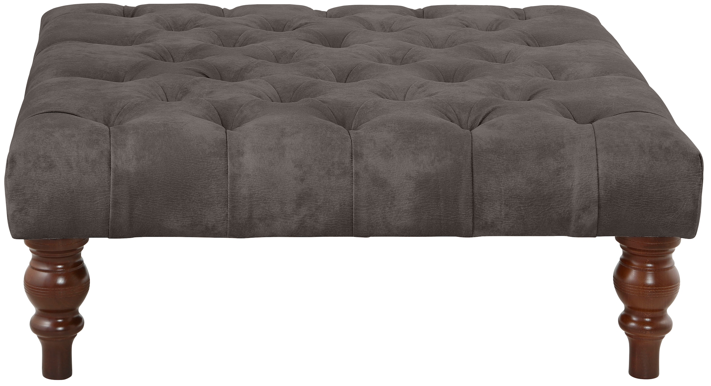 Home affaire Polsterhocker »Chesterfield«, mit Knopfheftung, auch in Leder
