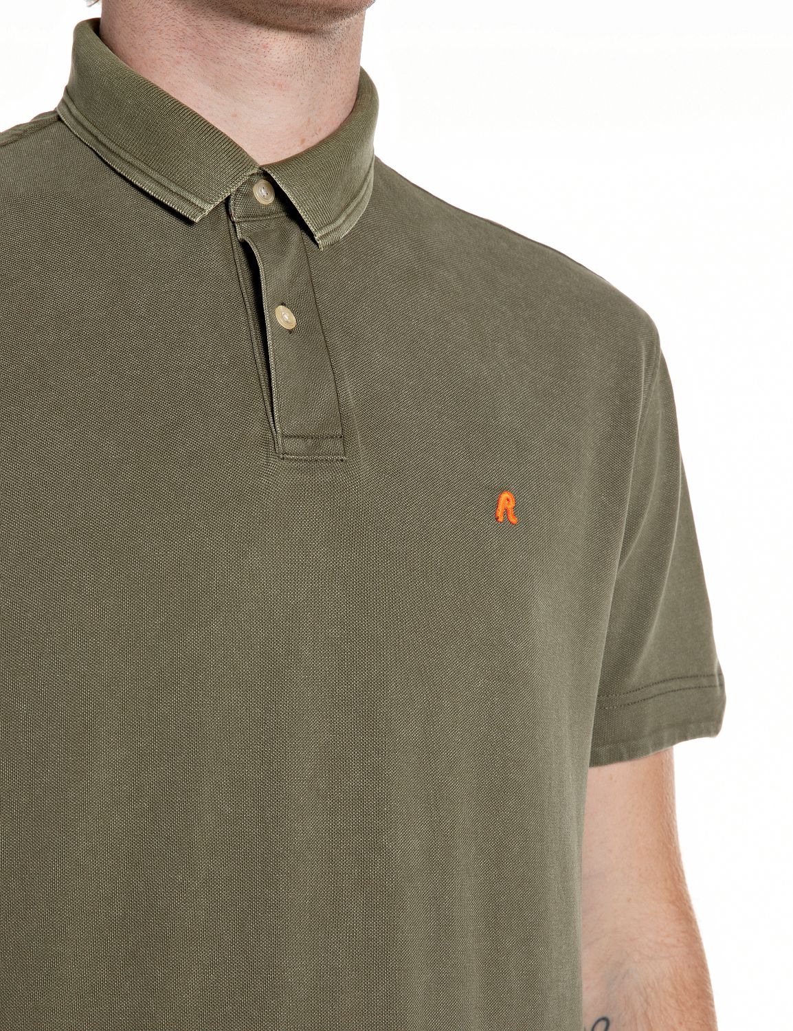 Replay Poloshirt aus Baumwollpiqué, Regular Fit