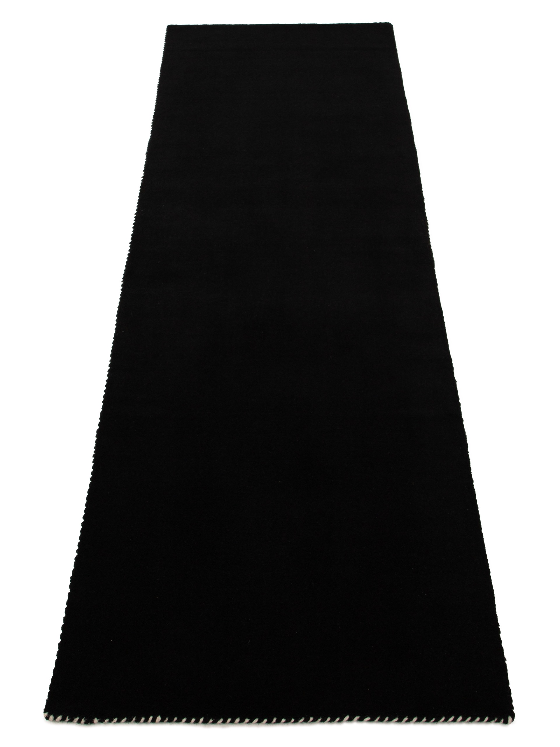 carpetfine Wollteppich »Gabbeh Lola Uni«, rechteckig, 14 mm Höhe, mit natürlichem Pflanzenmaterial von Hand gewebt, auch in Rund