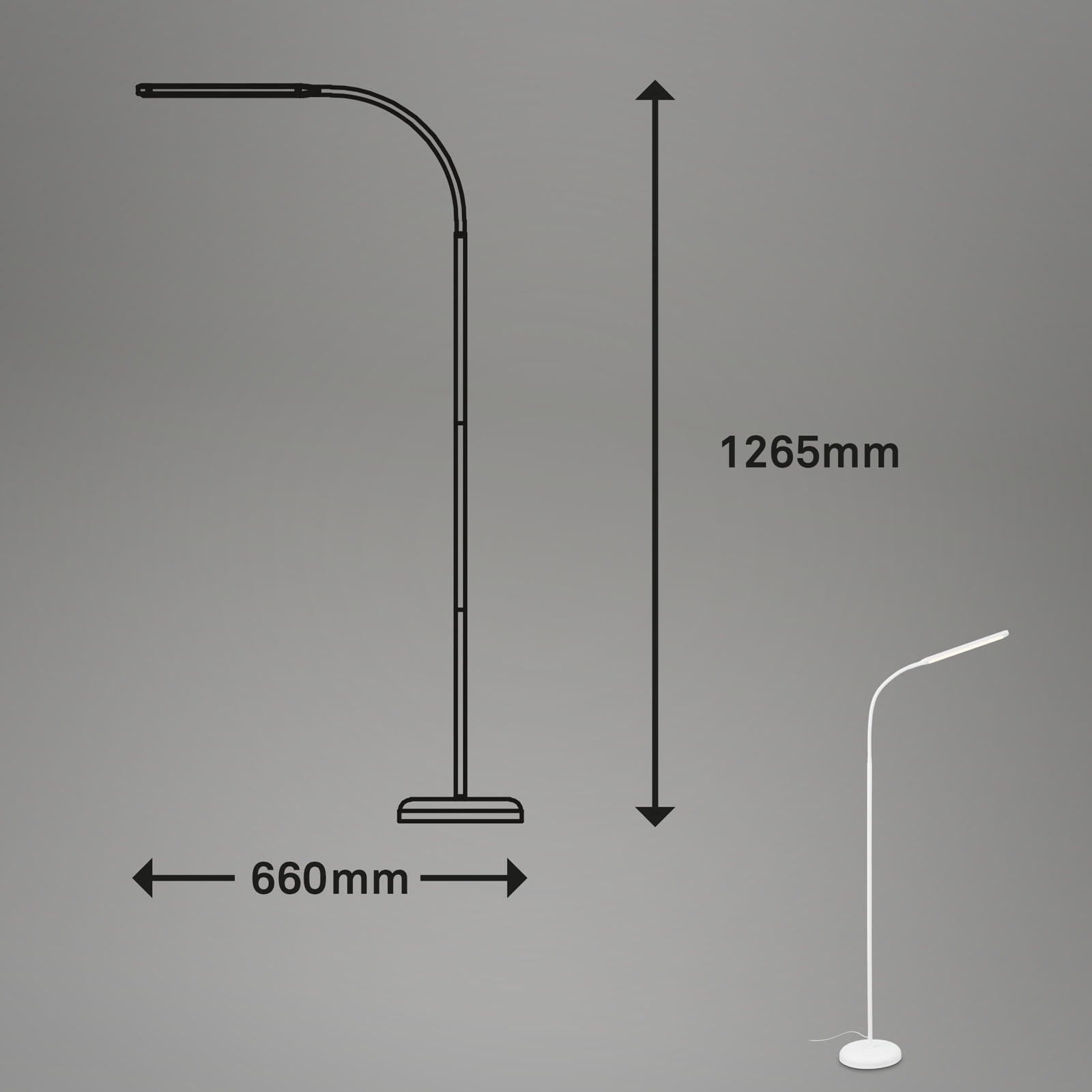 Briloner Leuchten Stehlampe »Stehleuchte PIVAZ«