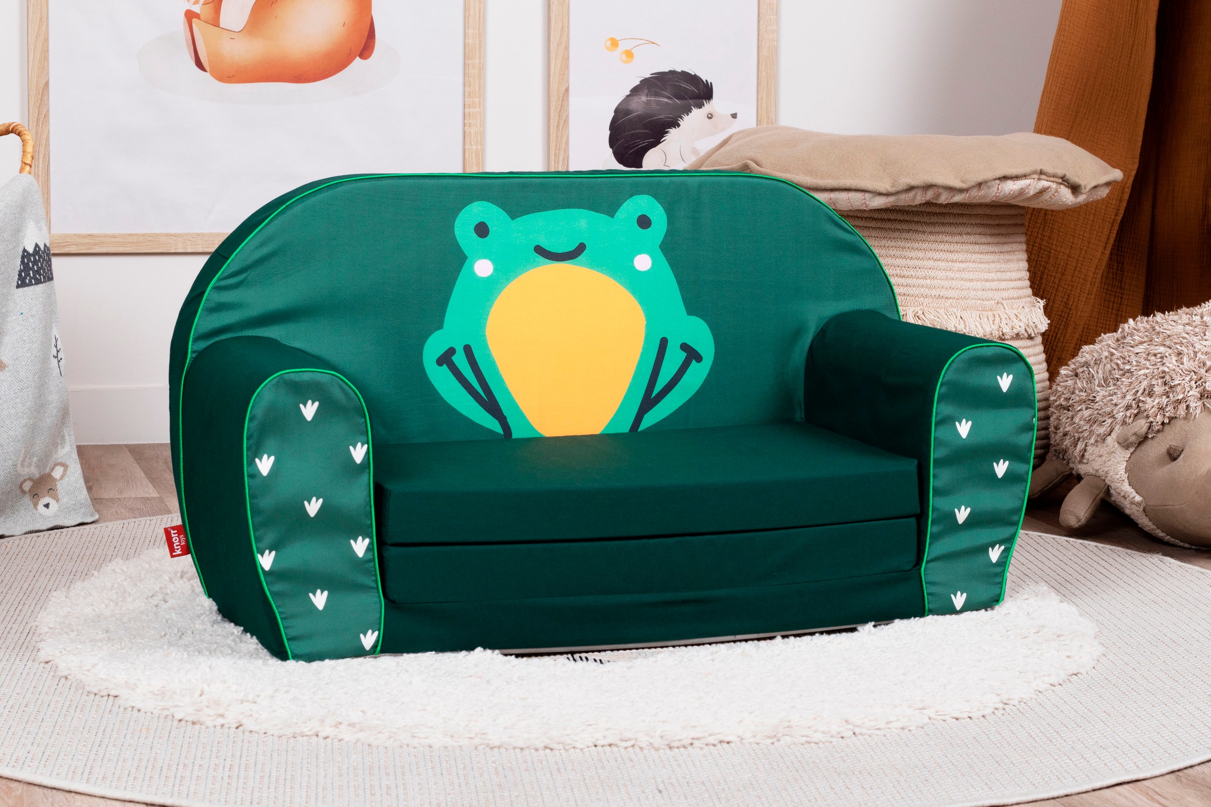 Knorrtoys® Sofa »Green frog«, für Kinder; Made in Europe