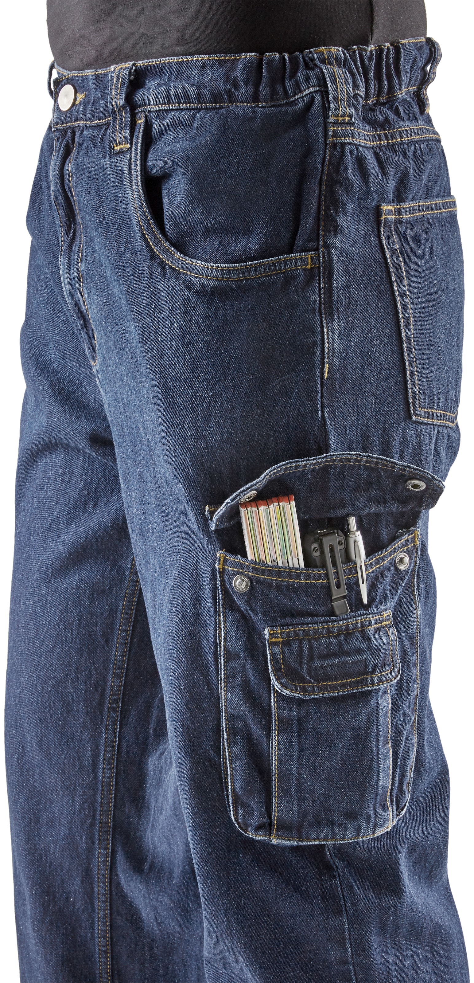 Northern Country Arbeitshose »Jeans Worker«, (2 tlg., 2er-Pack, aus 100%  Baumwolle), Arbeitjeans mit dehnbarem Bund mit 8 praktischen Taschen online  kaufen