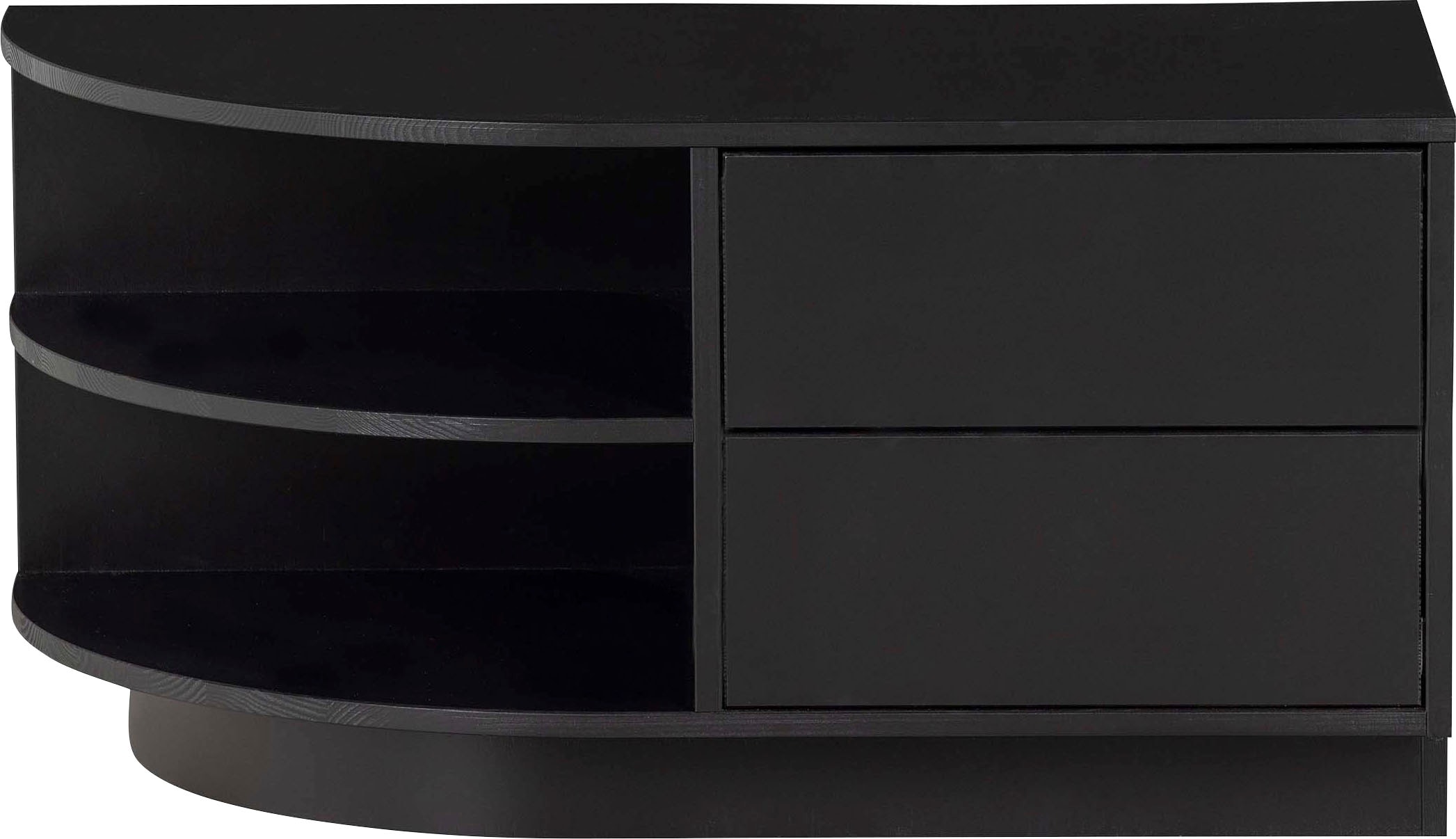 WOOOD Lowboard »Finca, Kommode mit abgerundeten Abschlussregal«, mit modernem Push-to-Open-System, Breite 78 cm