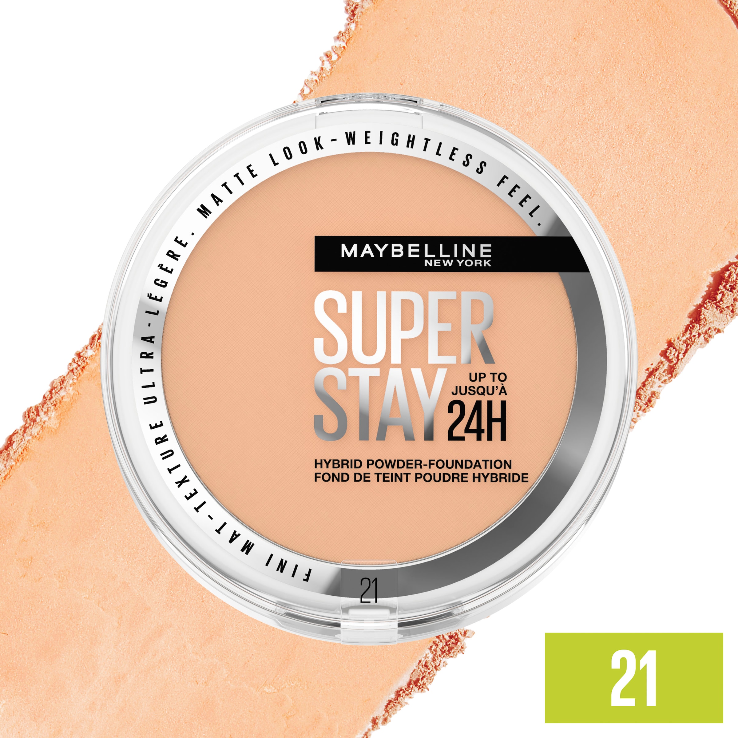 MAYBELLINE NEW YORK Foundation »Maybelline New York Super Stay Hybrides Puder Make-Up«, mit langanhaltender Formel