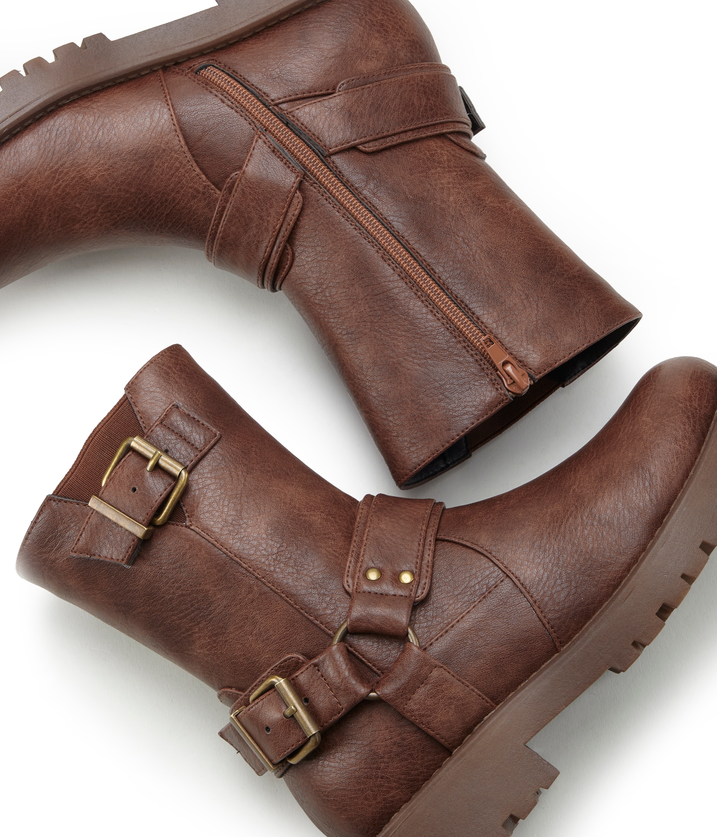 LASCANA Bikerboots, mit trendigen Zierschnallen, Stiefel, Stiefelette