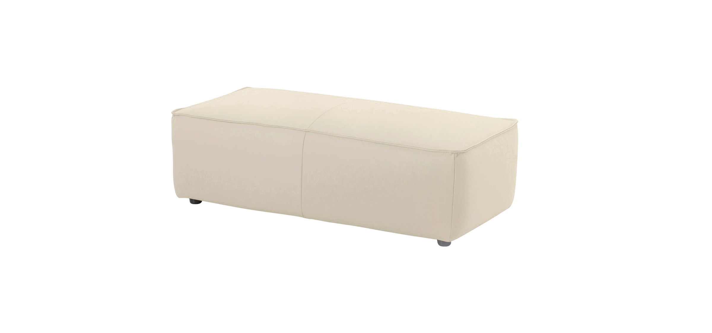 W.SCHILLIG Ecksofa »around-the-block«, (Spar-Set), inklusive Hocker, mit eleganter Biese, mit Federkern
