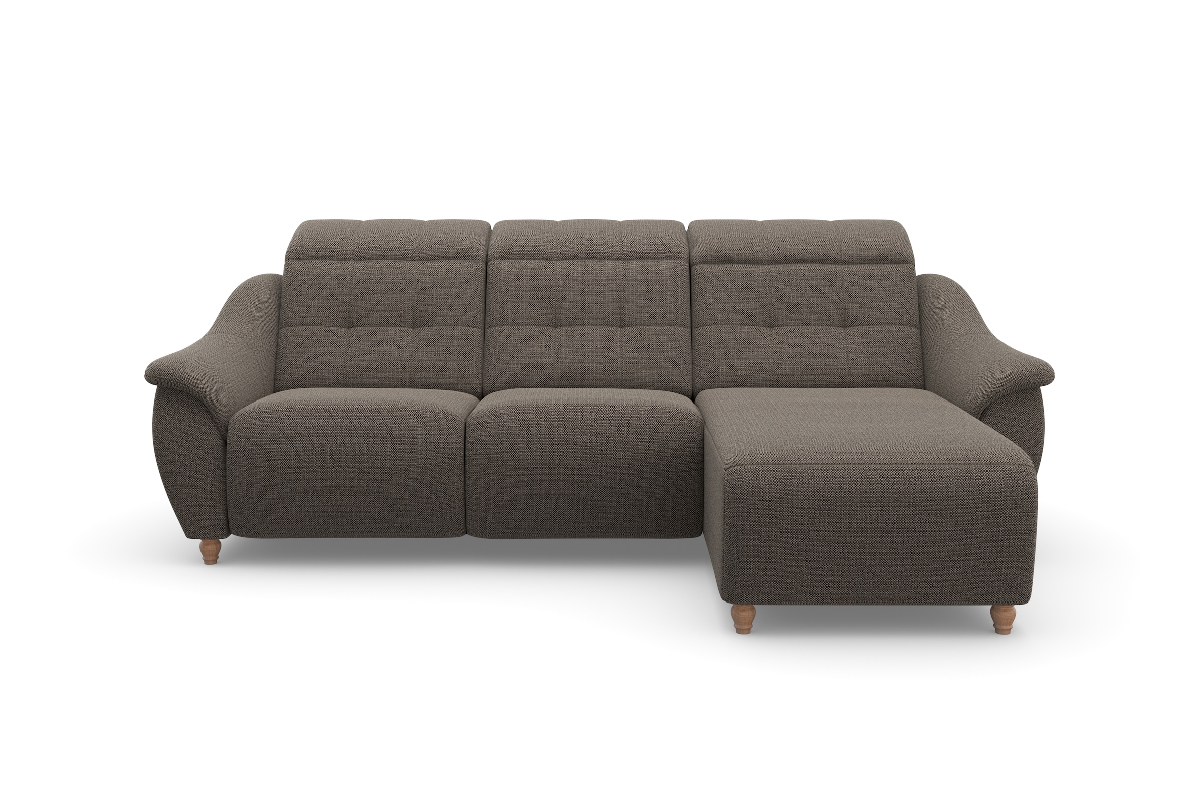 Home affaire Ecksofa »Boston L-Form«, (2 St.), Kopfteilverstellung an jeder Sitzfläche, wahlweise Relaxfunktion