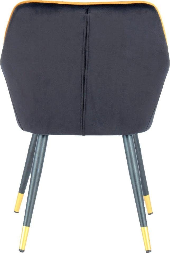 Kayoom Stuhl »Amino 525, stilvoller Design-Stuhl,samtweicher Bezug aus Velvet-Stoff«, 1 St., samtweicher Bezug, elegant, glamourös, elegante Optik