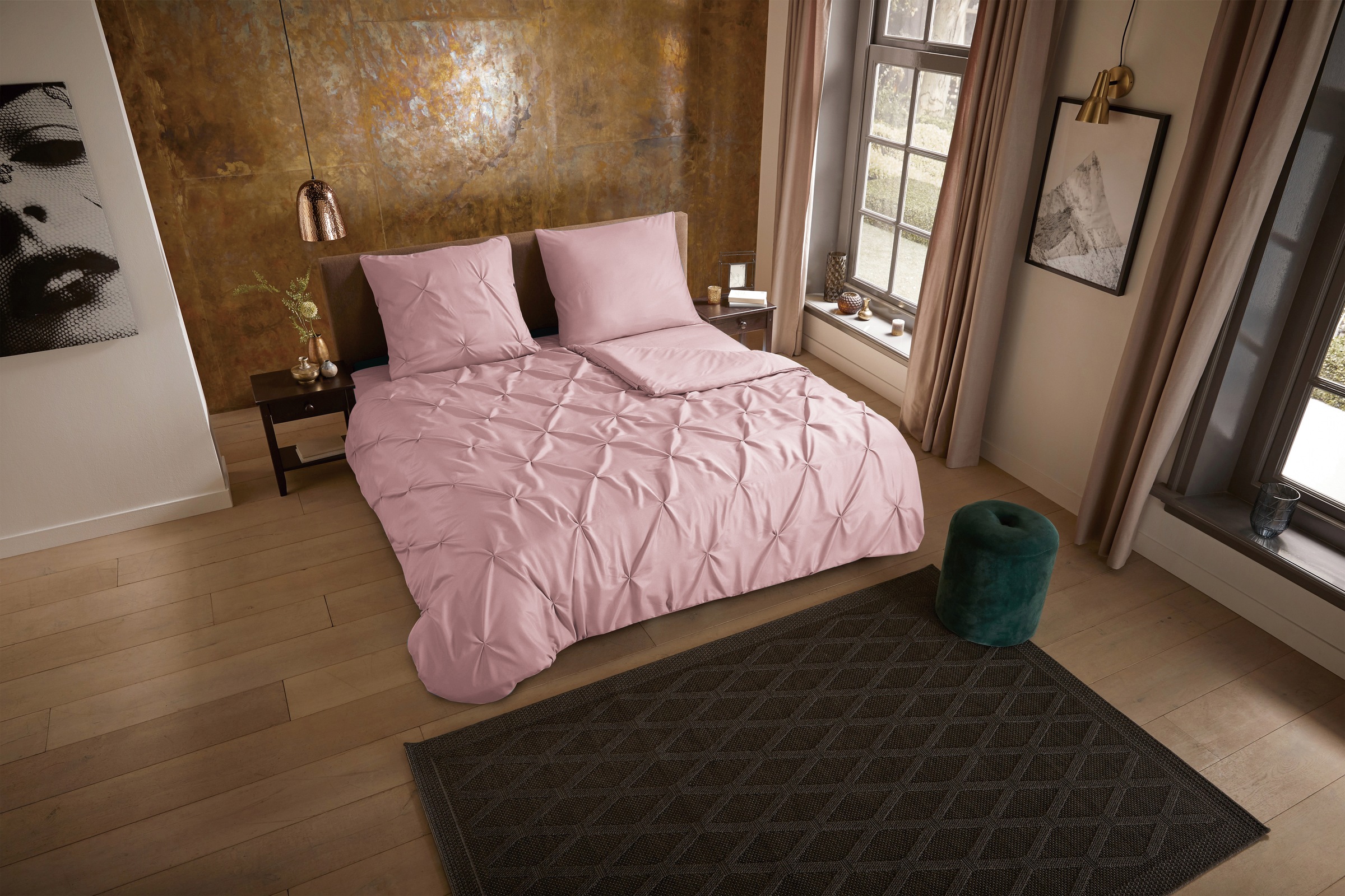 PURE luxury collection Wendebettwäsche »Elegence« 3 Stk. tlg. Mikrofaser, U günstig online kaufen