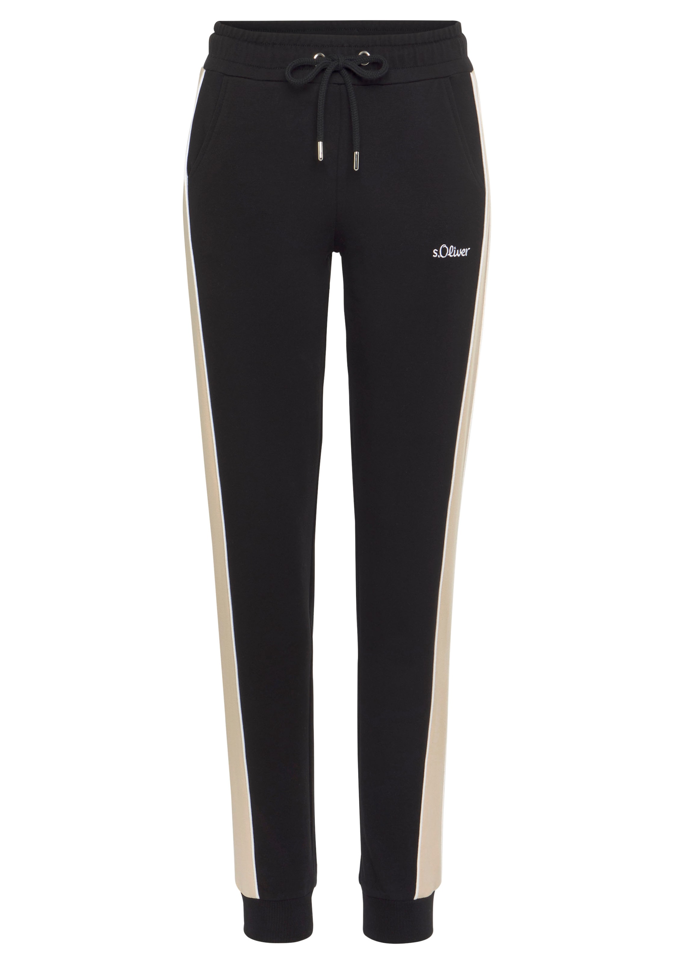 s.Oliver Sweathose, mit Seitenstreifen und Pipings, Loungewear