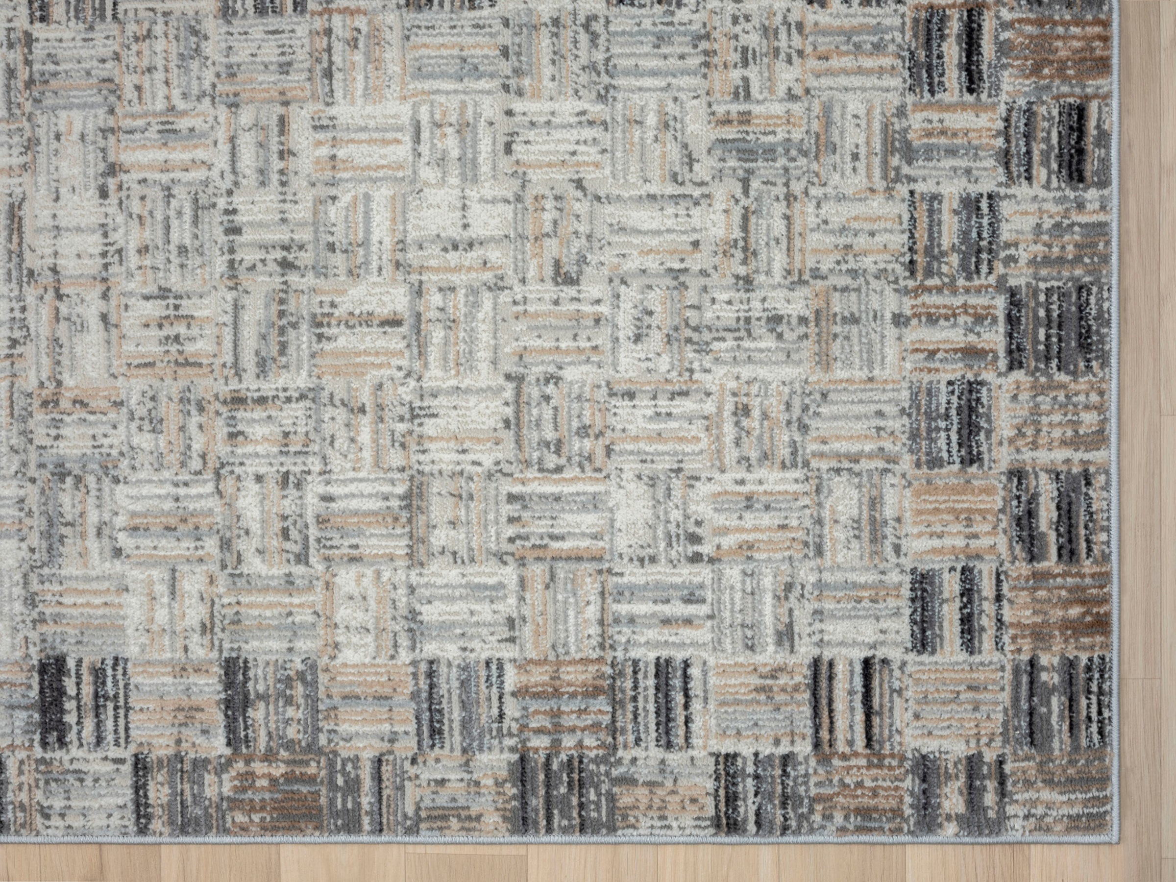 Myflair Möbel & Accessoires Teppich »My Mood Lagerräumung«, rechteckig, 8 mm Höhe, Kurzflor, Scandi-Design, mit Bordüre, besonders weich durch Microfaser
