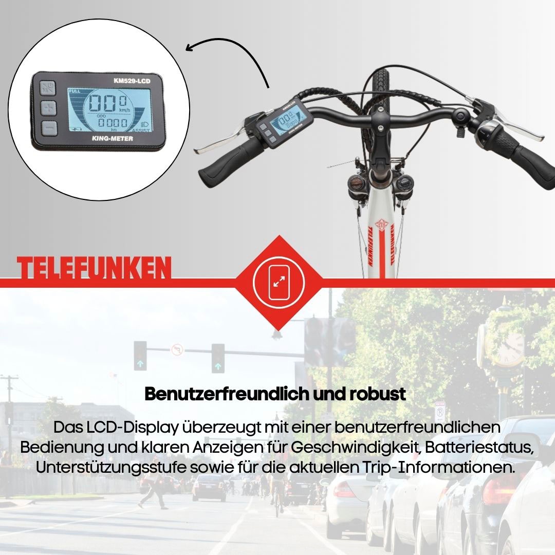 Telefunken E-Bike »Multitalent RC890«, 7 Gang, Shimano, Nexus, Mittelmotor 250 W, Pedelec, Elektrofahrrad für Damen u. Herren