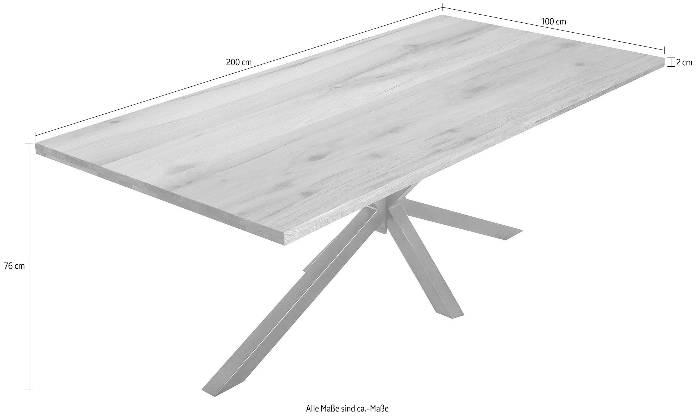 SIT Esstisch »Tops&Tables«, Tischplatte auf 4 cm aufgedoppelt