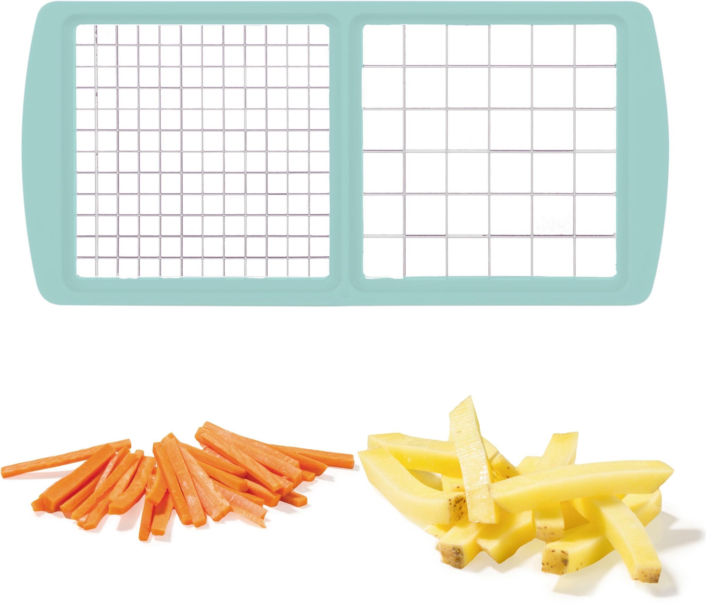 Genius Zerkleinerer »Nicer Dicer Fusion inkl. Zitruspresse groß, Set 11-tlg«, Schneidgerät für Würfel, Stifte, Scheiben Spiralen u.v.m.