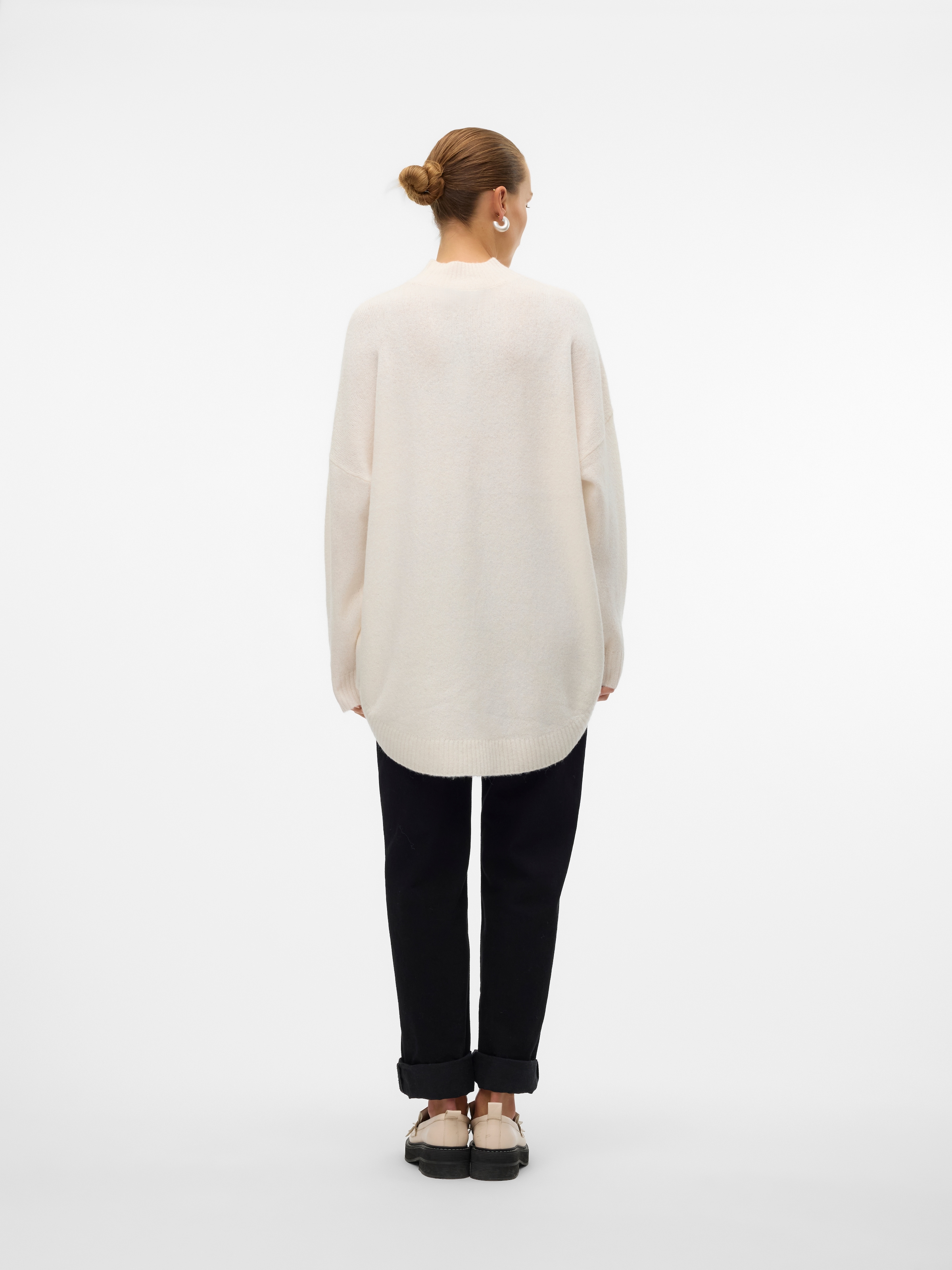Vero Moda Strickpullover »VMPLAZA LS HIGHNECK LONG PULLOVER GA BOO«