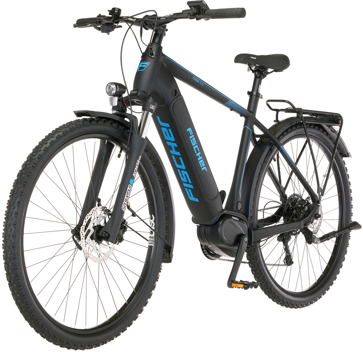 FISCHER Fahrrad E-Bike »TERRA 4.5i 522«, 10 Gang, Shimano, Deore, Mittelmotor 250 W, (mit Schloss), Pedelec