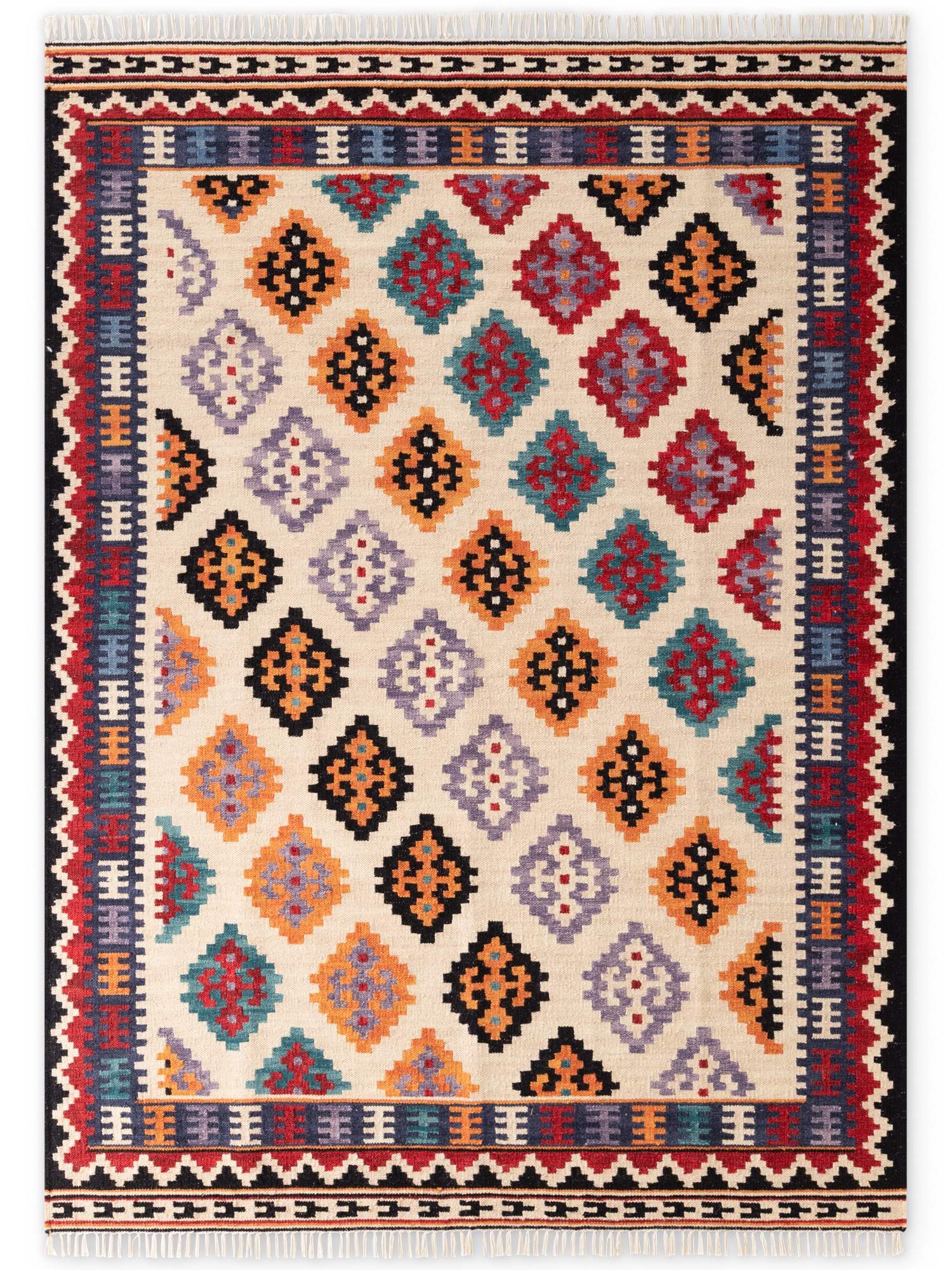 HANSE Home Teppich »Kelim Kian«, rechteckig, 3 mm Höhe, Wolle, Baumwolle, N günstig online kaufen