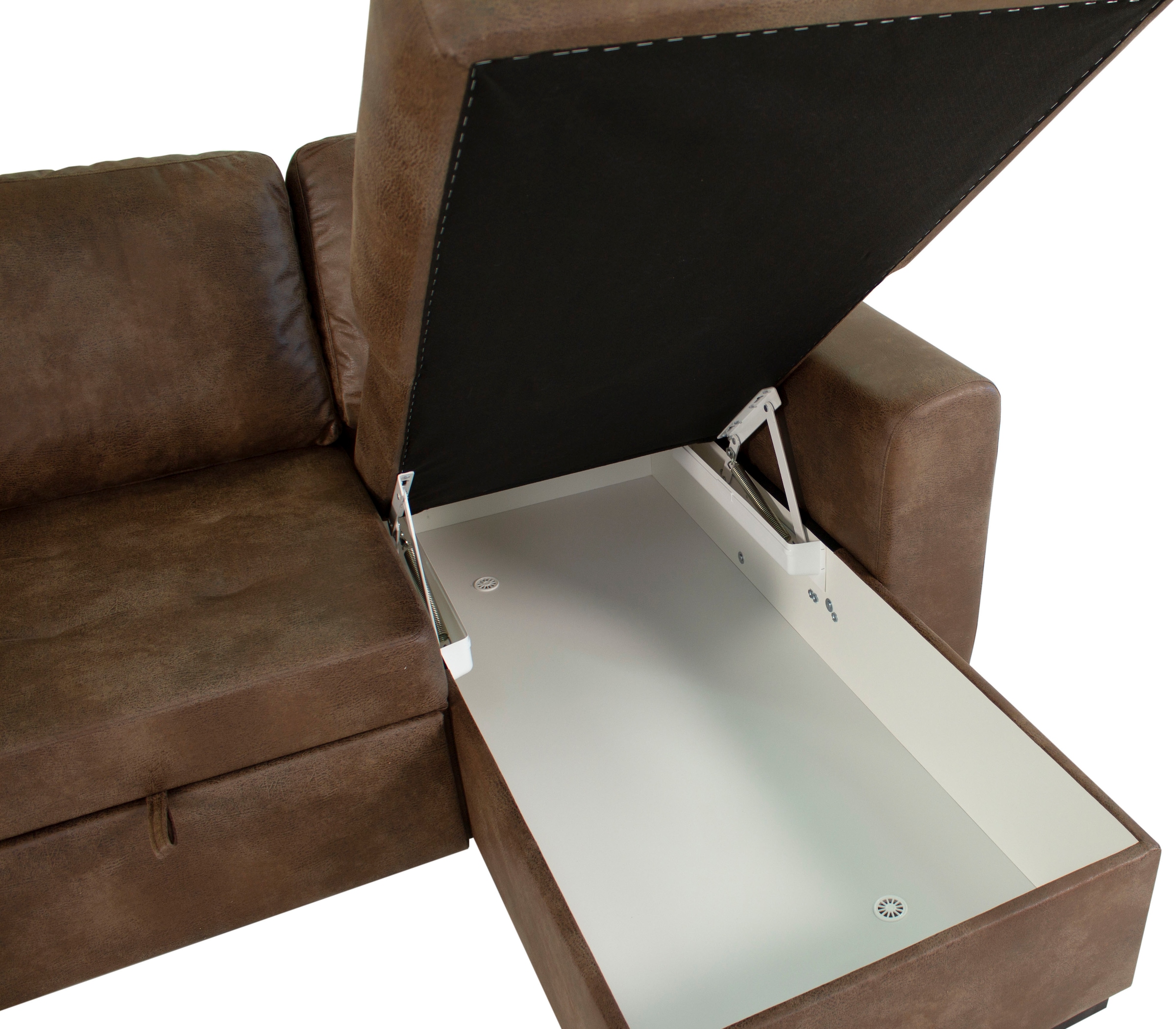 Trends by HG Ecksofa »Poll L-Form, B: 245 cm« mit Bettfunktion & Bettkasten