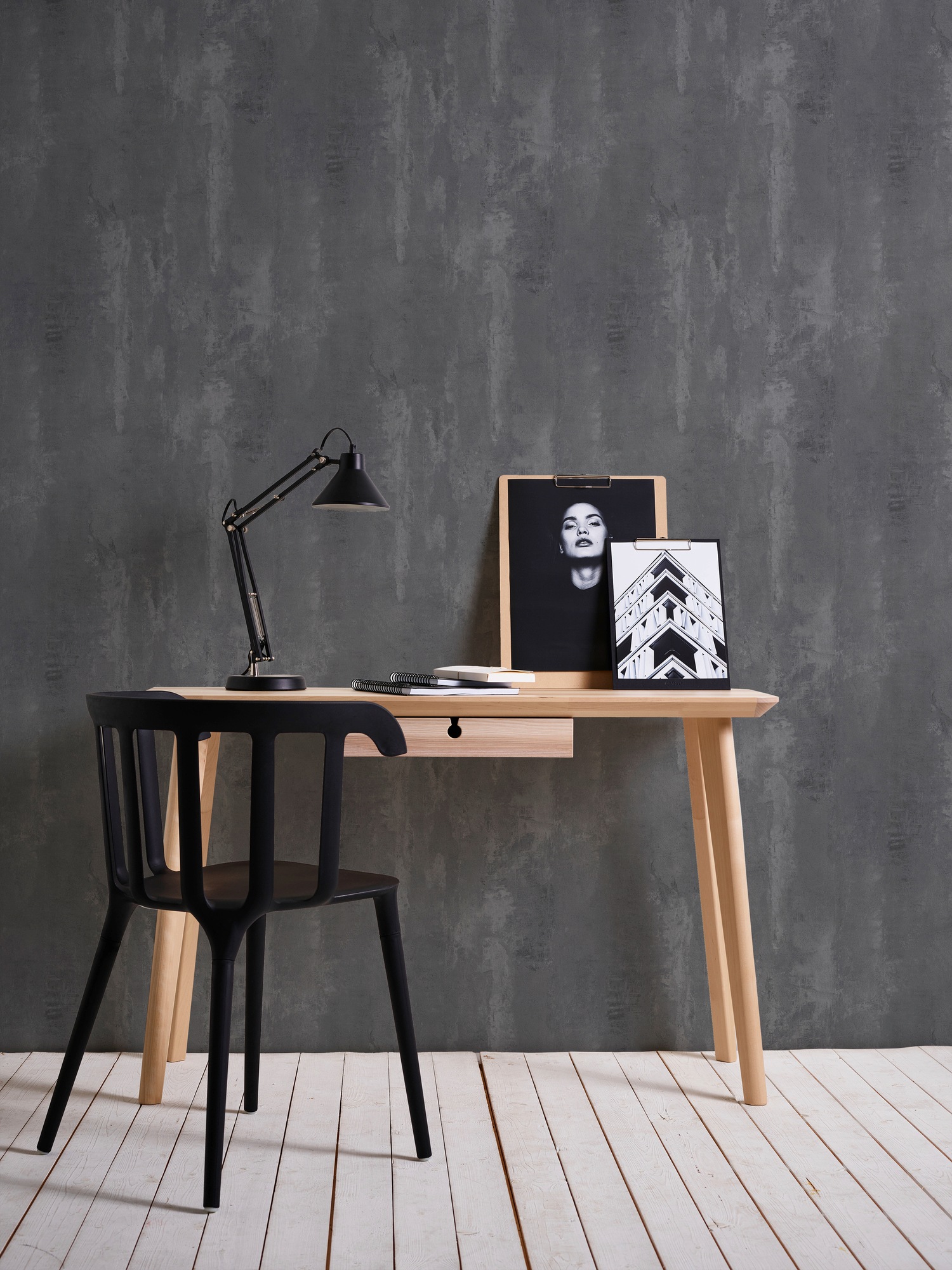 A.S. Création Vliestapete »Neue Bude 2.0 Tropical Concret in Vintage Beton Optik«, uni-einfarbig-unifarben, Tapete einfarbig Tapeten Wohnzimmer Schlafzimmer Küche modern Design