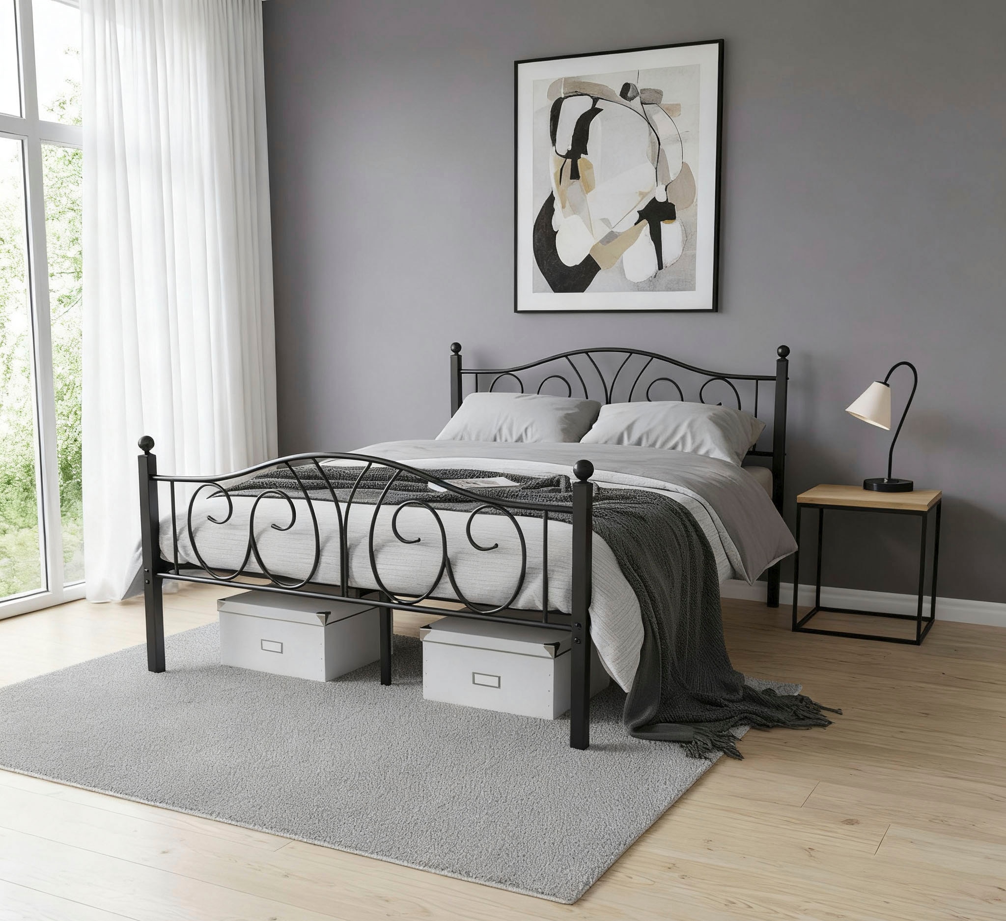 OTTO home Metallbett »Amrum Landhausbett Bett Märchenbett Prinzessinbett« T günstig online kaufen
