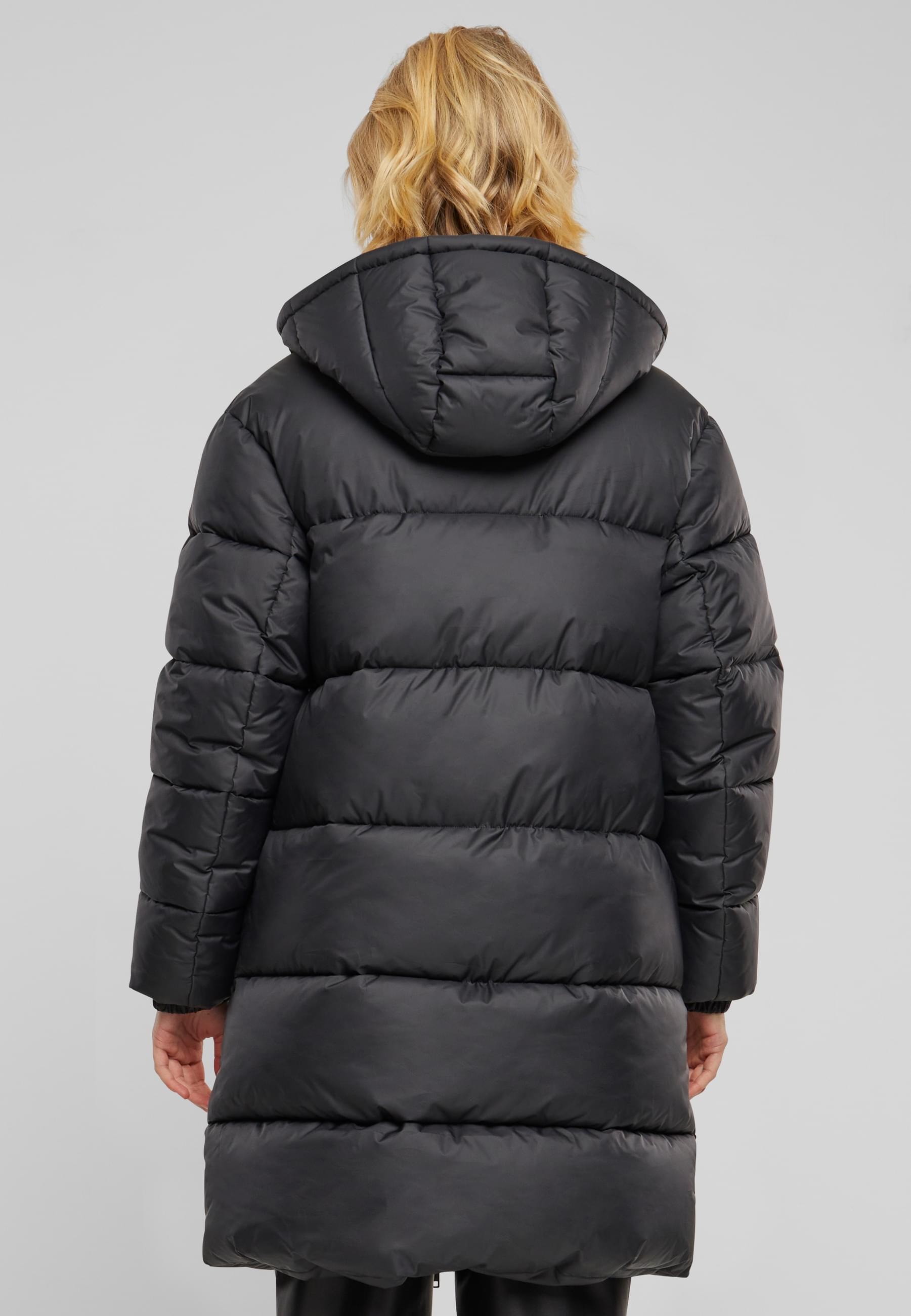URBAN CLASSICS Winterjacke »Urban Classics Ladies Long Puffer Coat« 1 Stk. tlg. mit Kapuze