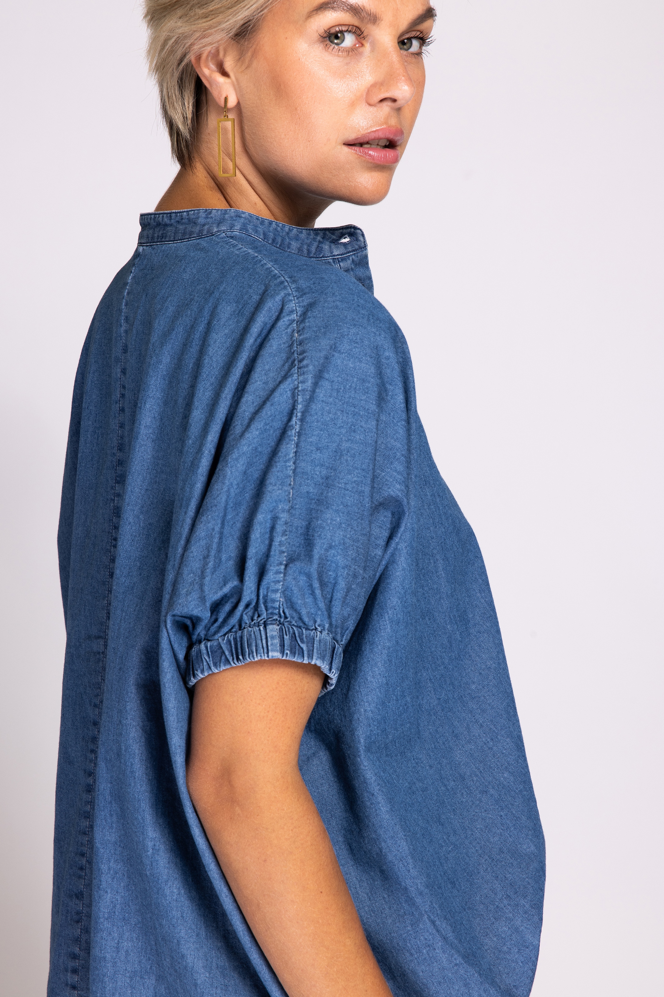 Zhrill Blusenshirt »PARA«, Denim-Look, mit Knopfleiste
