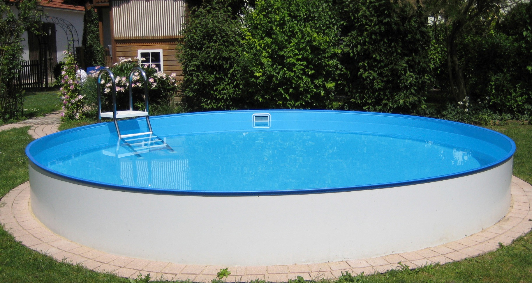 KWAD Rundpool »PALMA inkl. Dämmung Protector zum Teileinbau«, (Set, 5 tlg.), 5-tlg., mit Foliensack 0,6mm