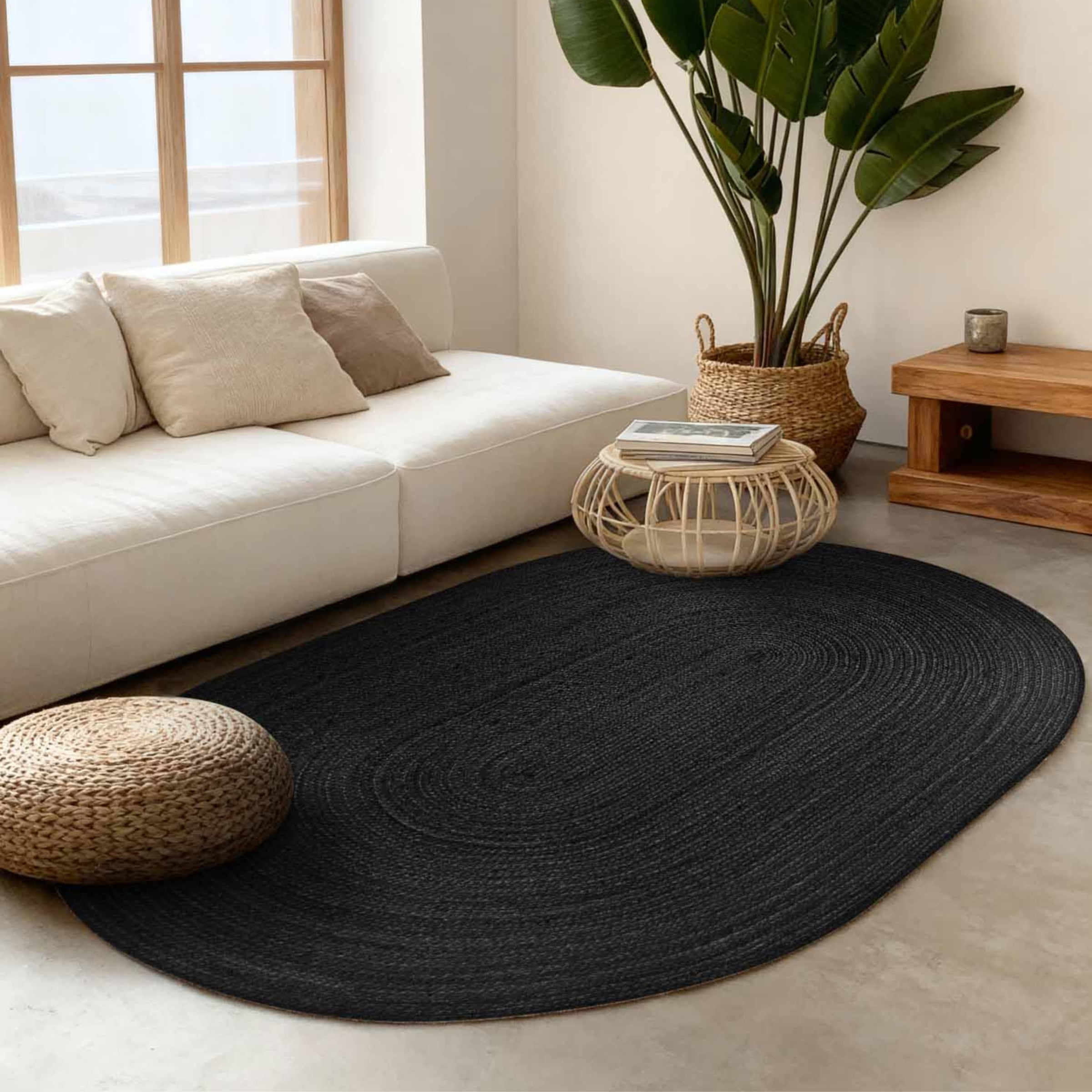 HANSE Home Teppich »Rangpur Juteteppich« oval 10 mm Höhe Handgewebt, 100% J günstig online kaufen